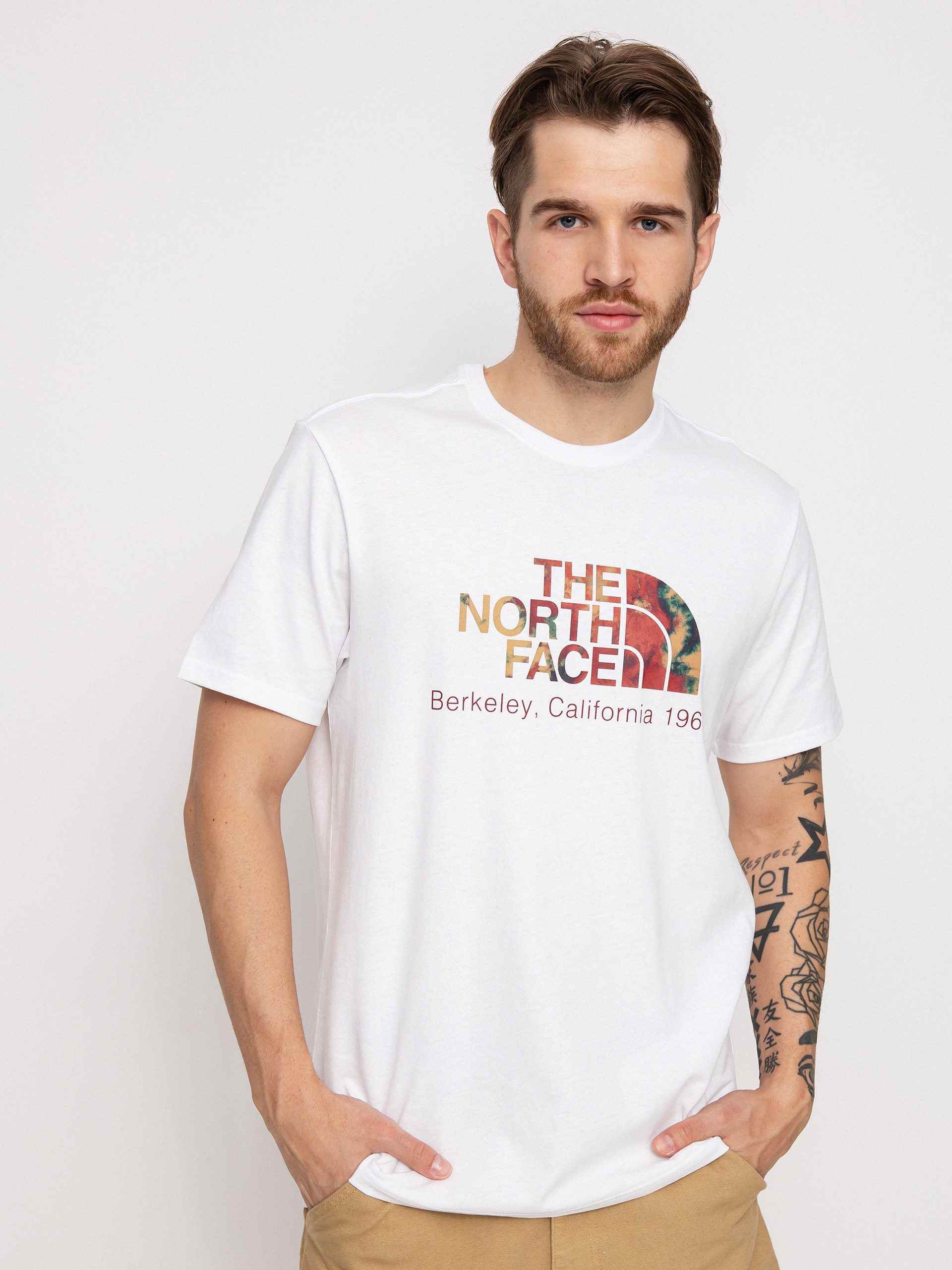 T-shirt The North Face Berkeley California (tnf white/antelope tan ice dye print)