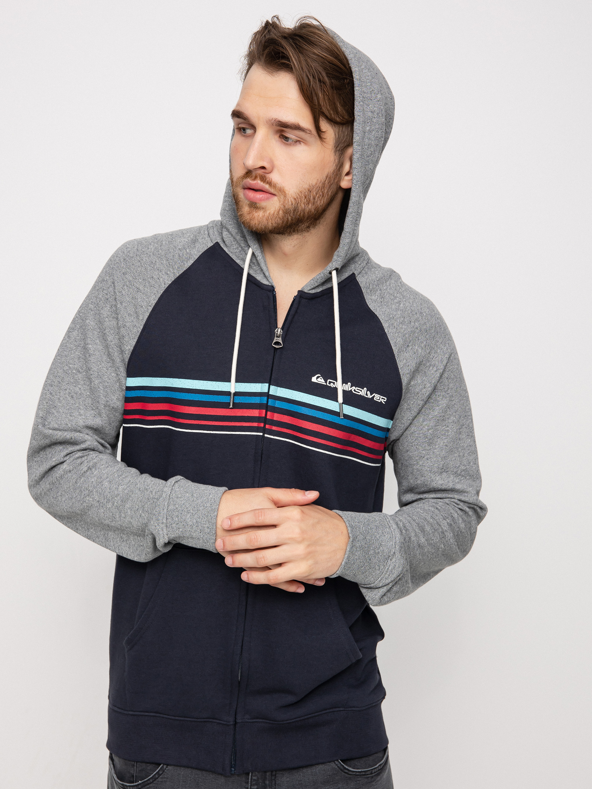 Bluza z kapturem Quiksilver Essentials Raglan ZHD (navy blazer)