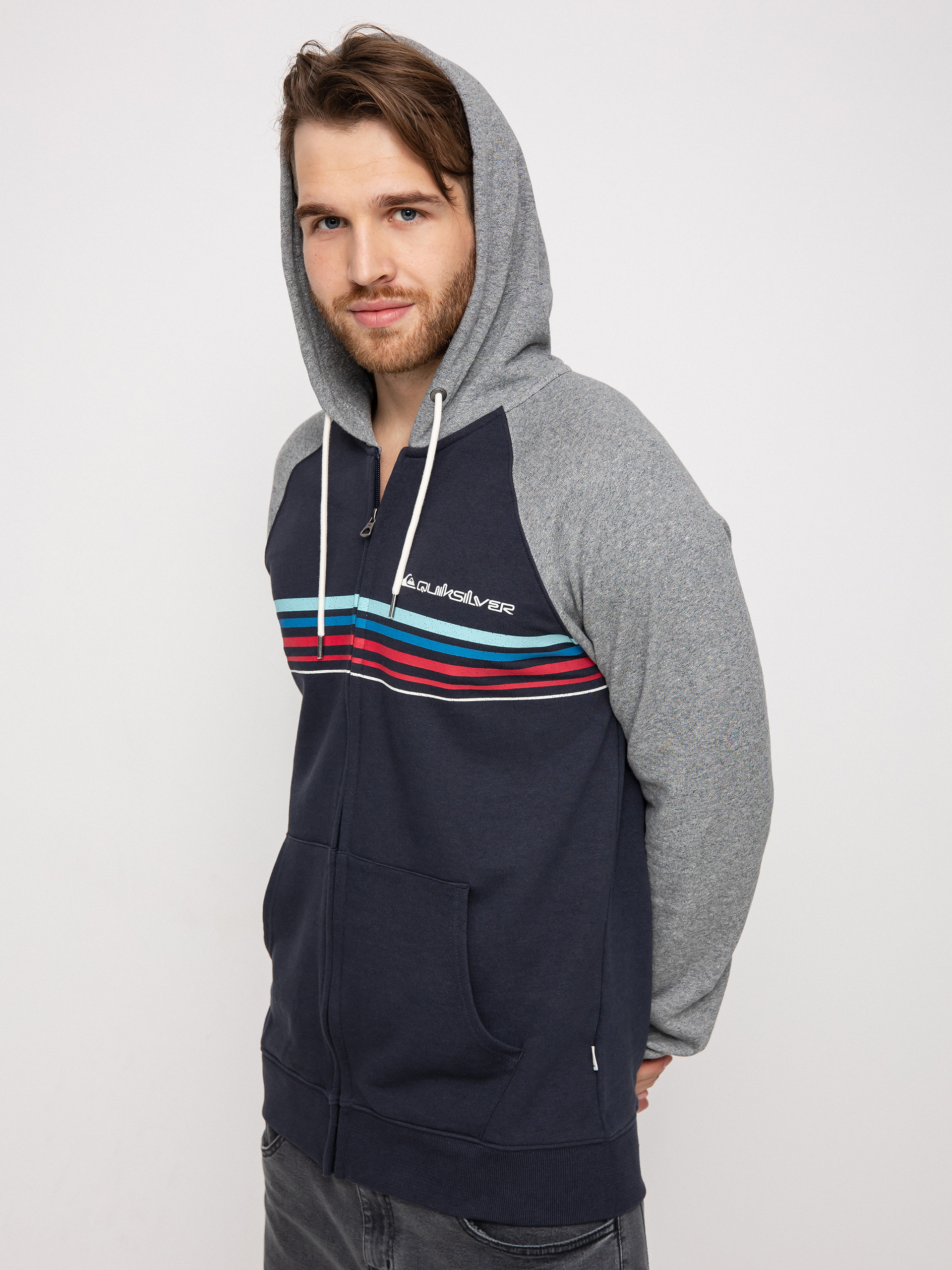 Bluza z kapturem Quiksilver Essentials Raglan ZHD (navy blazer)