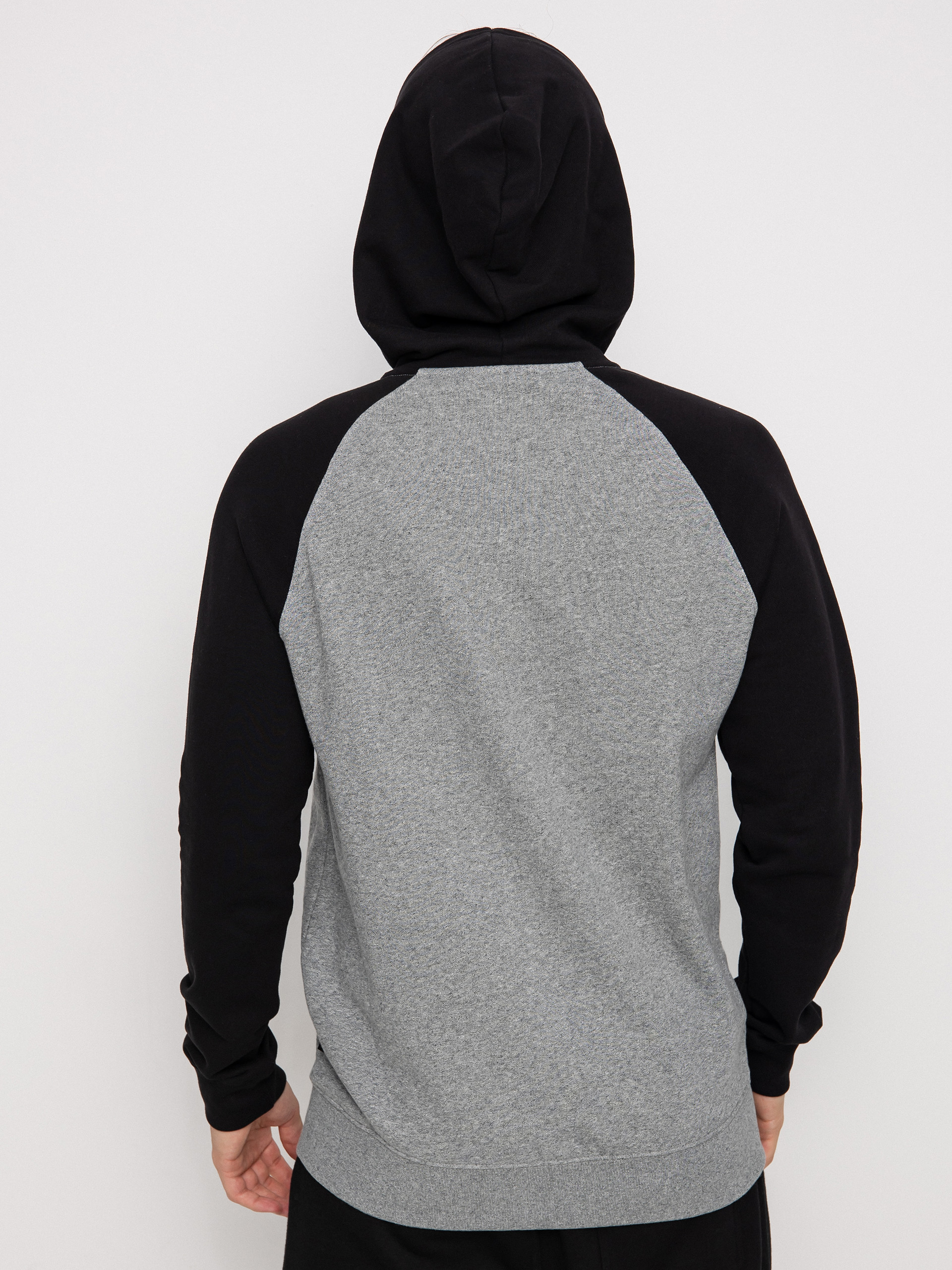 Bluza z kapturem Quiksilver Essentials Raglan ZHD (light grey h/black)