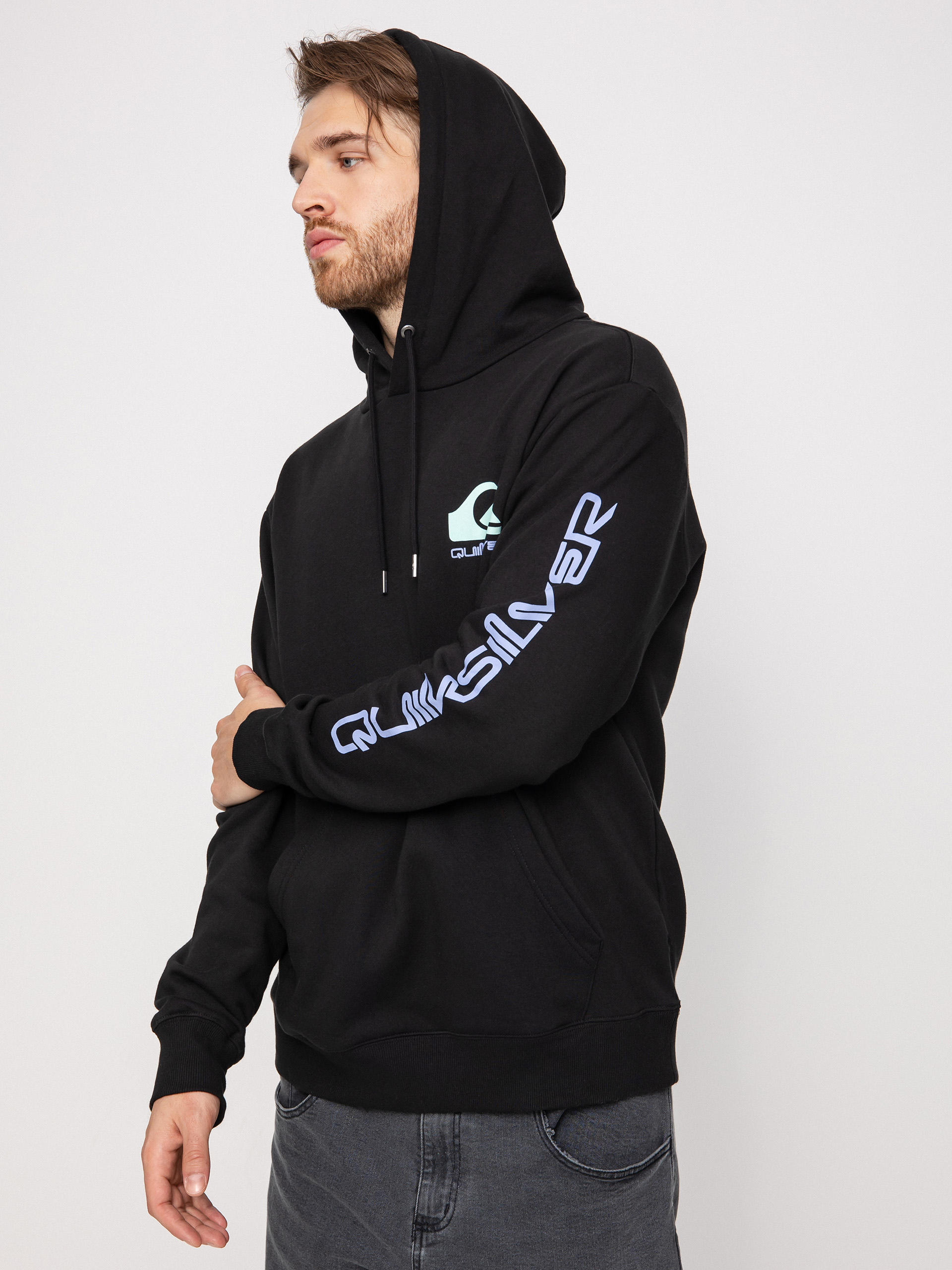 Bluza z kapturem Quiksilver Omni Logo HD (black)
