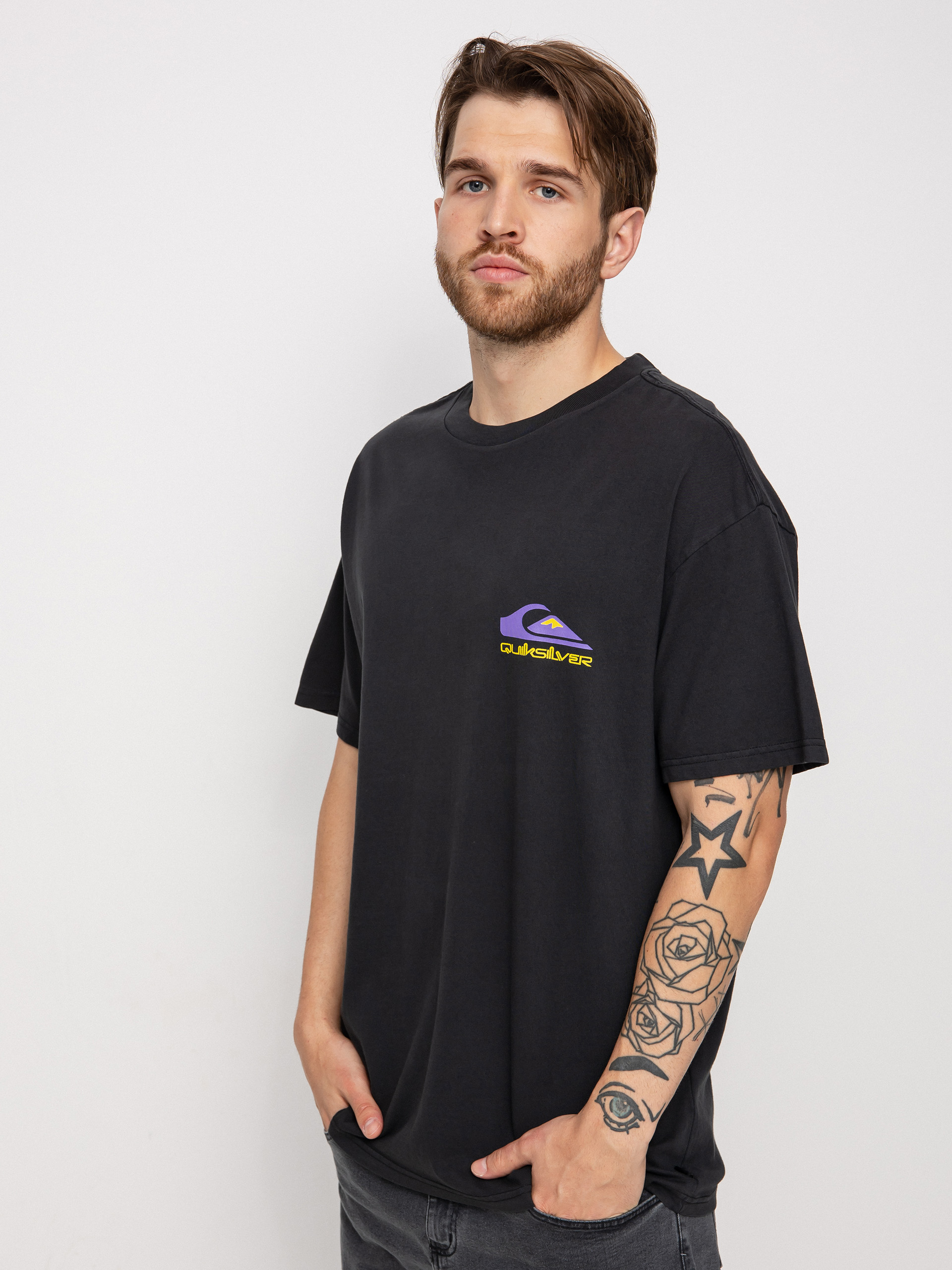 T-shirt Quiksilver Psychedelic Salt (black)