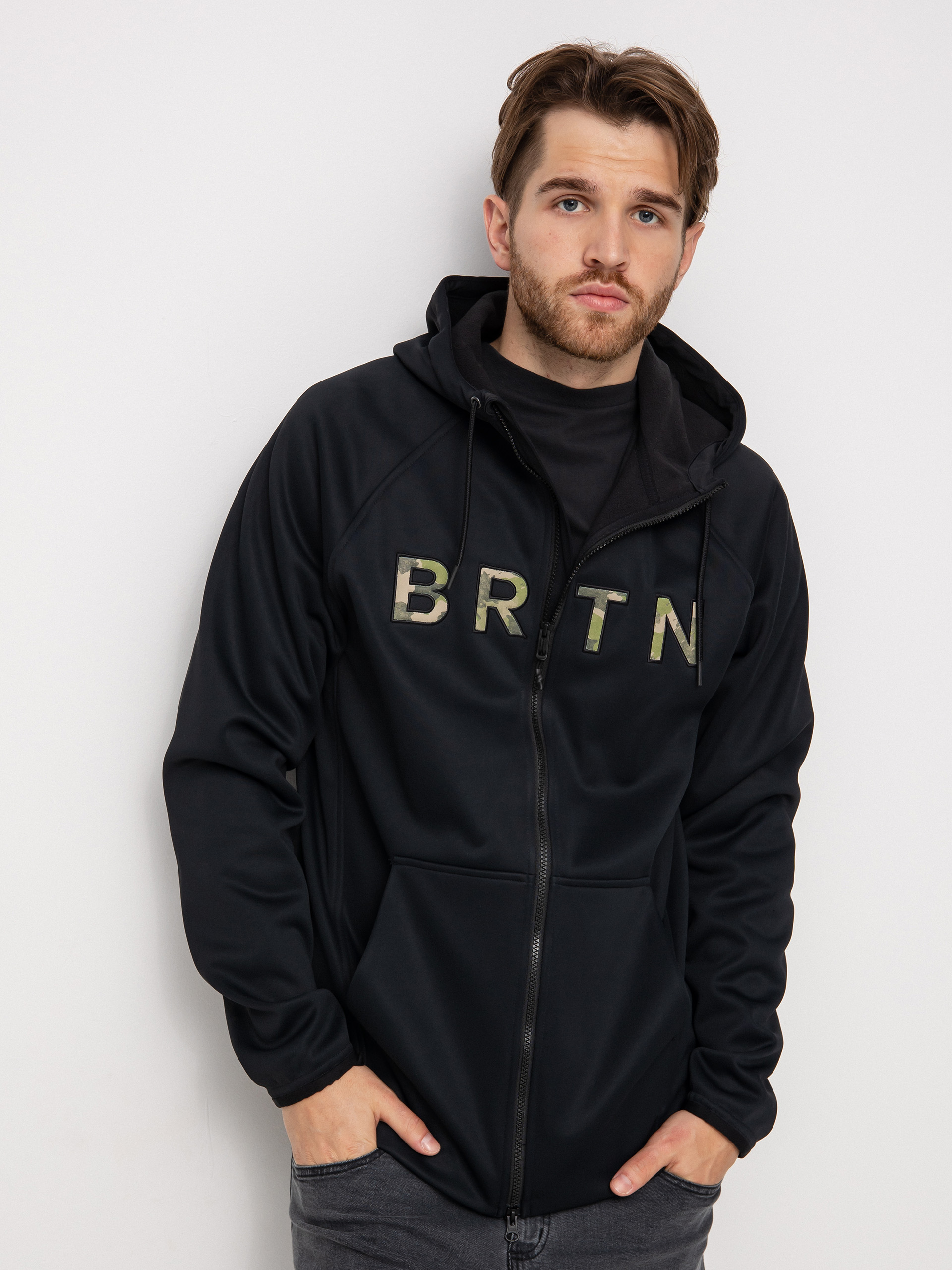 Męska Bluza aktywna Burton Crown Weatherproof ZHD (true black)