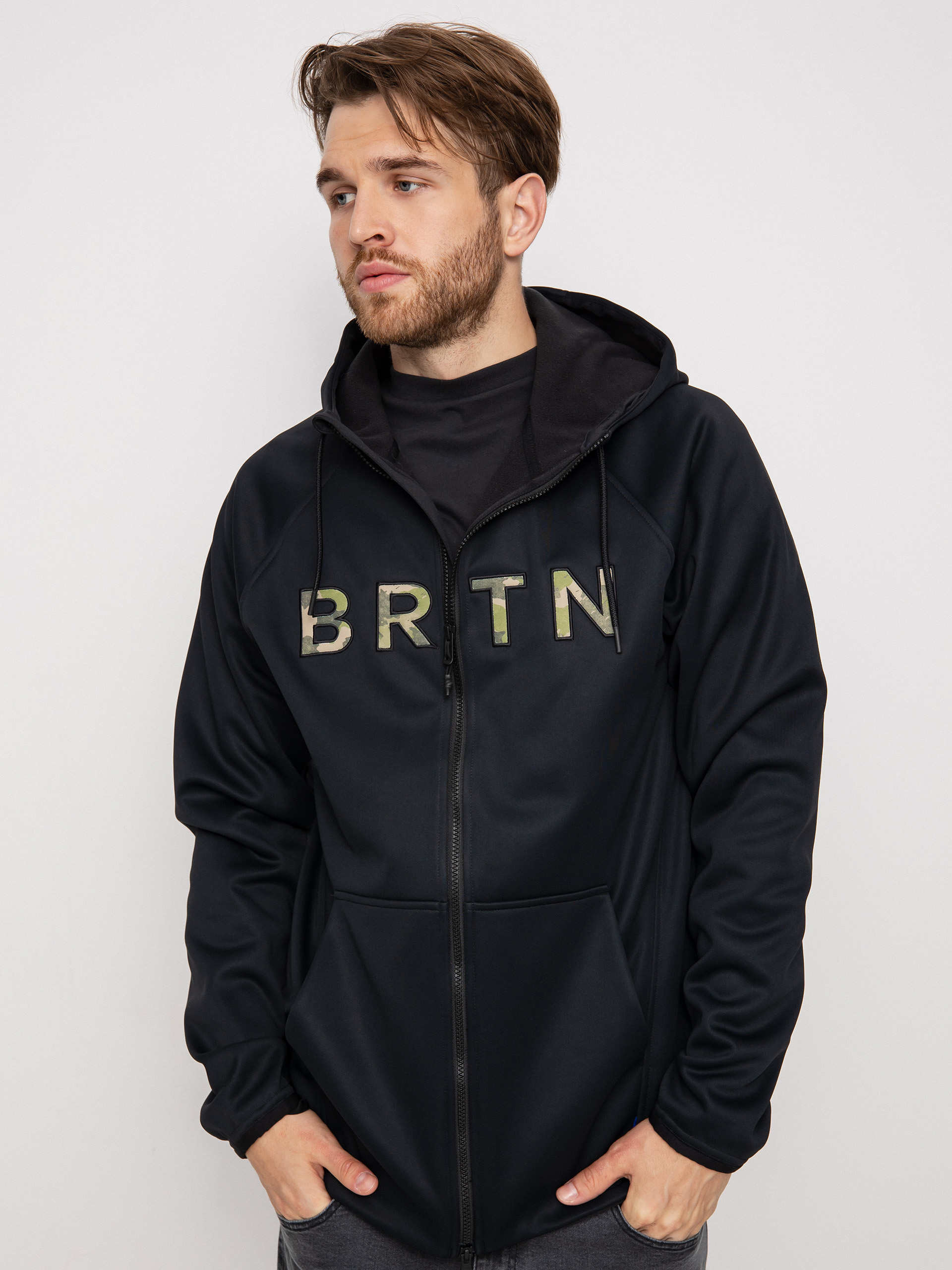 Męska Bluza aktywna Burton Crown Weatherproof ZHD (true black)