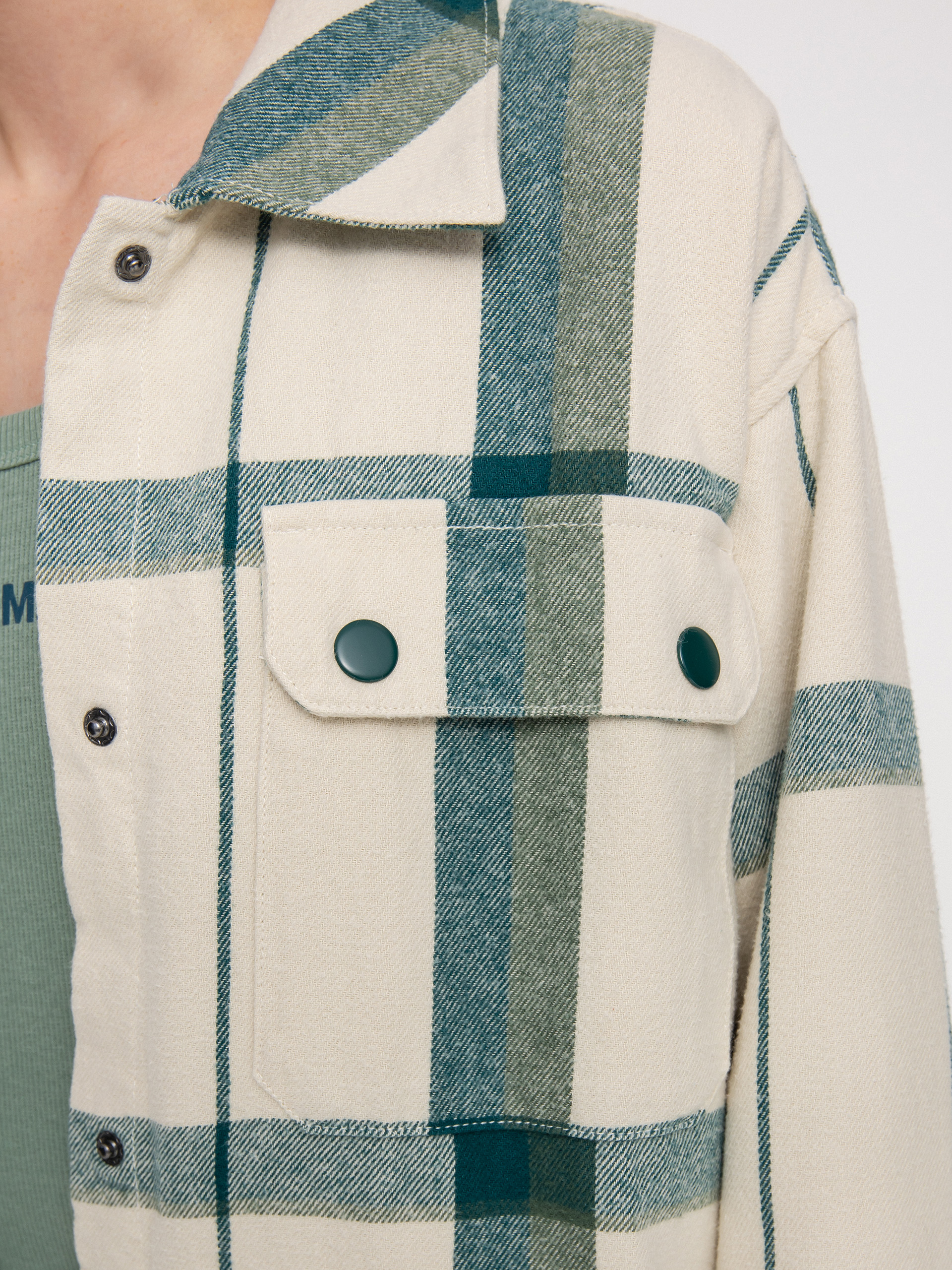Koszula Vans Hal Plaid Shacket Wmn (marshmallow)