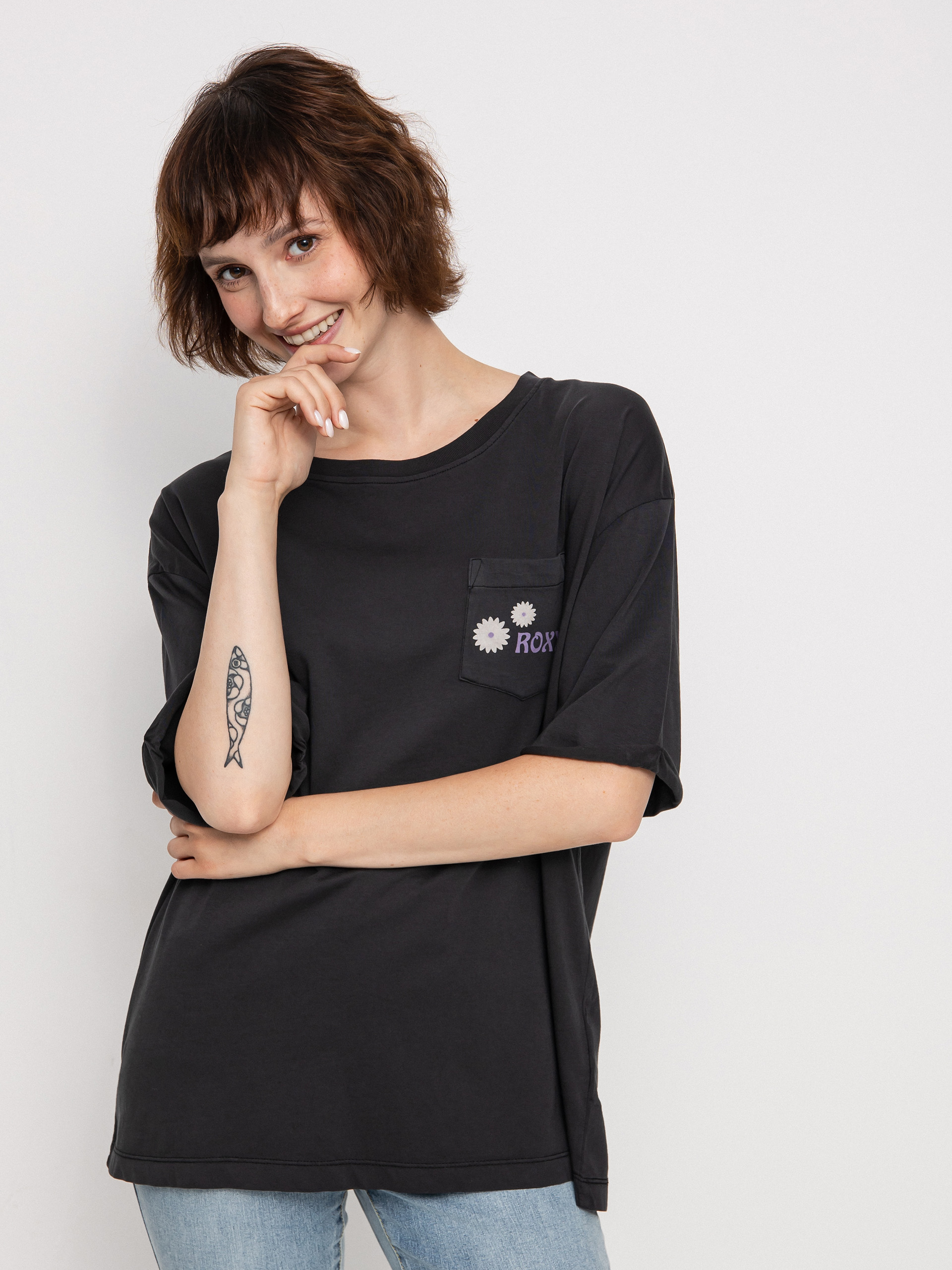 T-shirt Roxy Loving Bomb Wmn (anthracite)