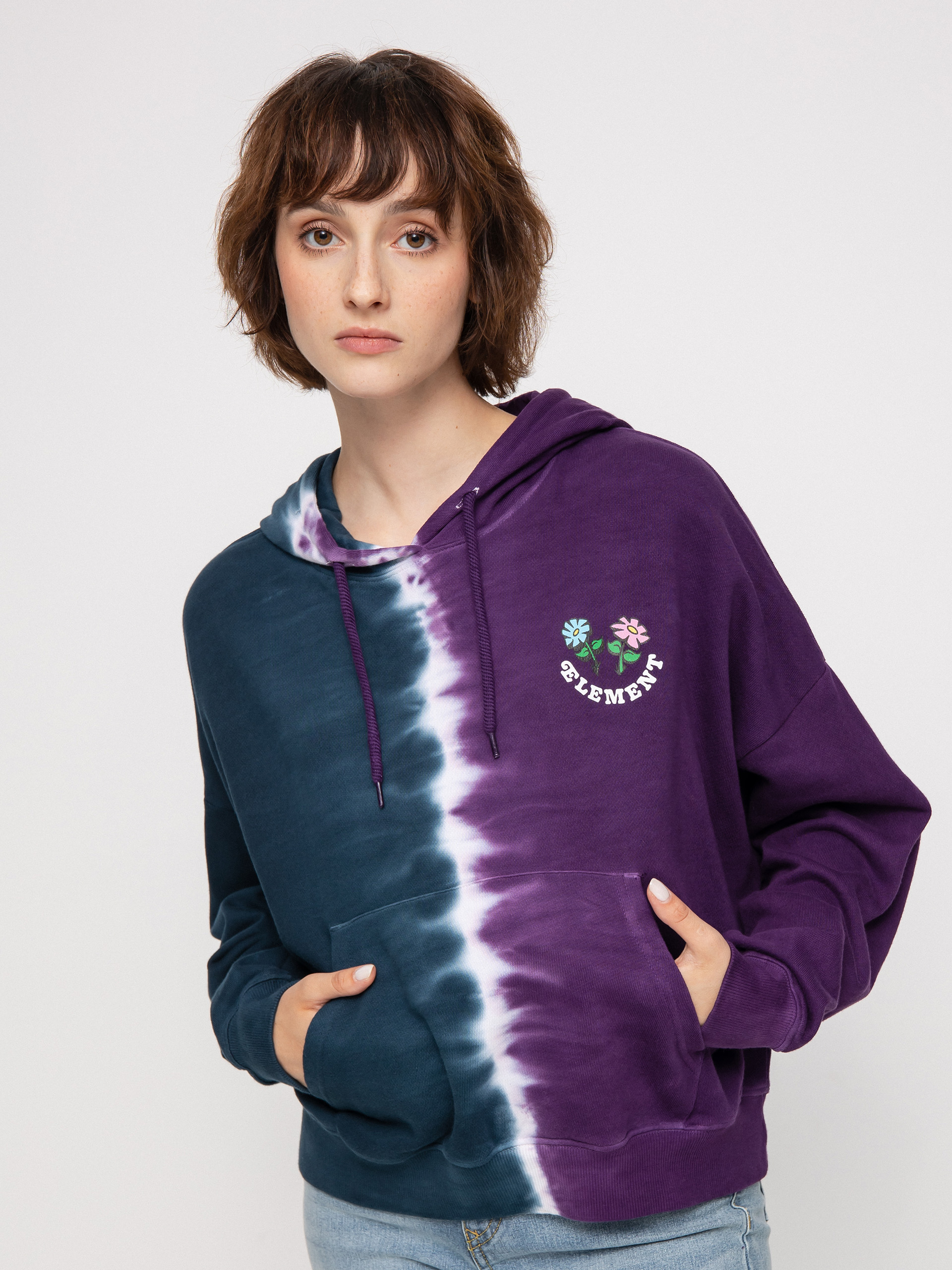 Bluza z kapturem Element Smile Tie Dye HD Wmn (vertical dye)