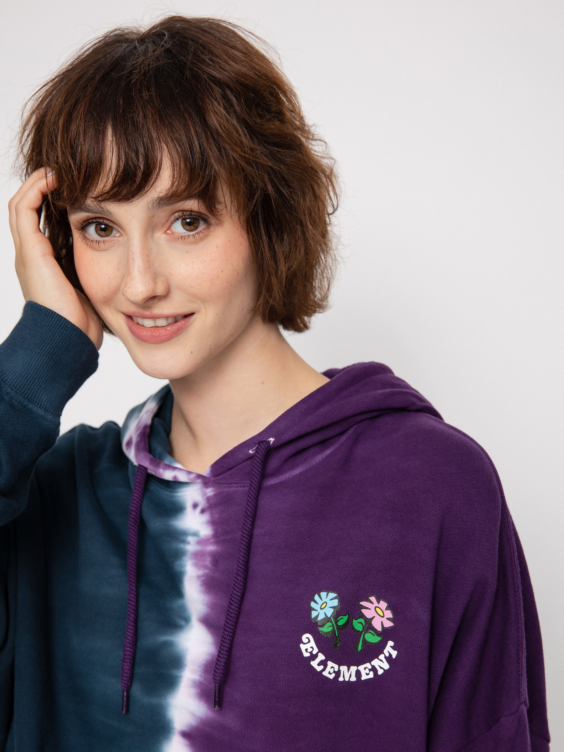 Bluza z kapturem Element Smile Tie Dye HD Wmn (vertical dye)