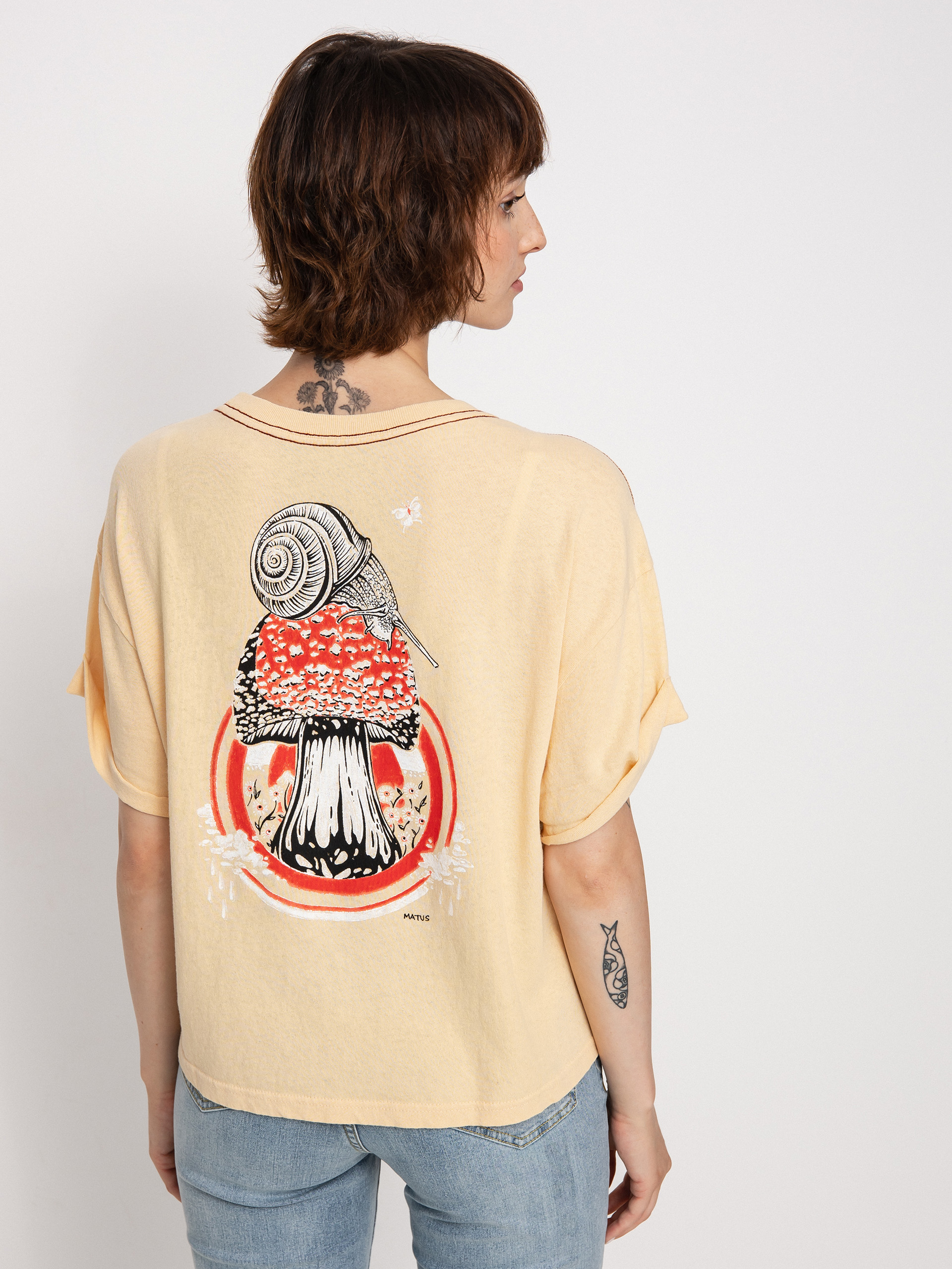 T-shirt RVCA Land Snail Wmn (honey)