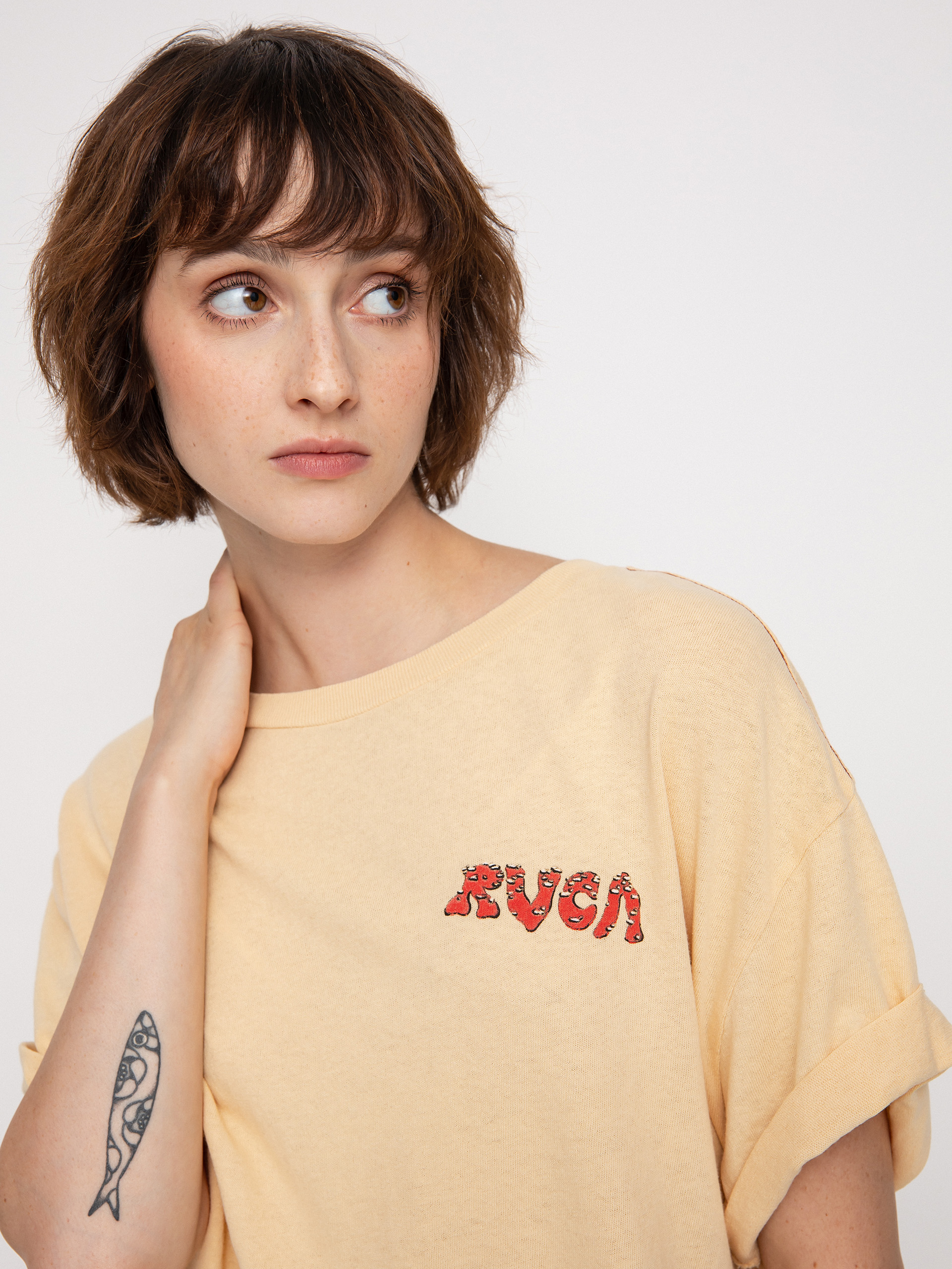 T-shirt RVCA Land Snail Wmn (honey)