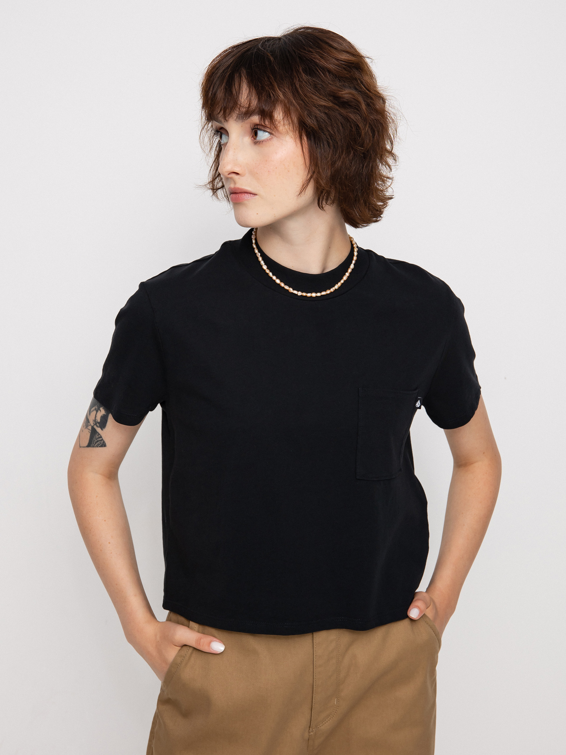 T-shirt Volcom Pocket Dial Wmn (black)