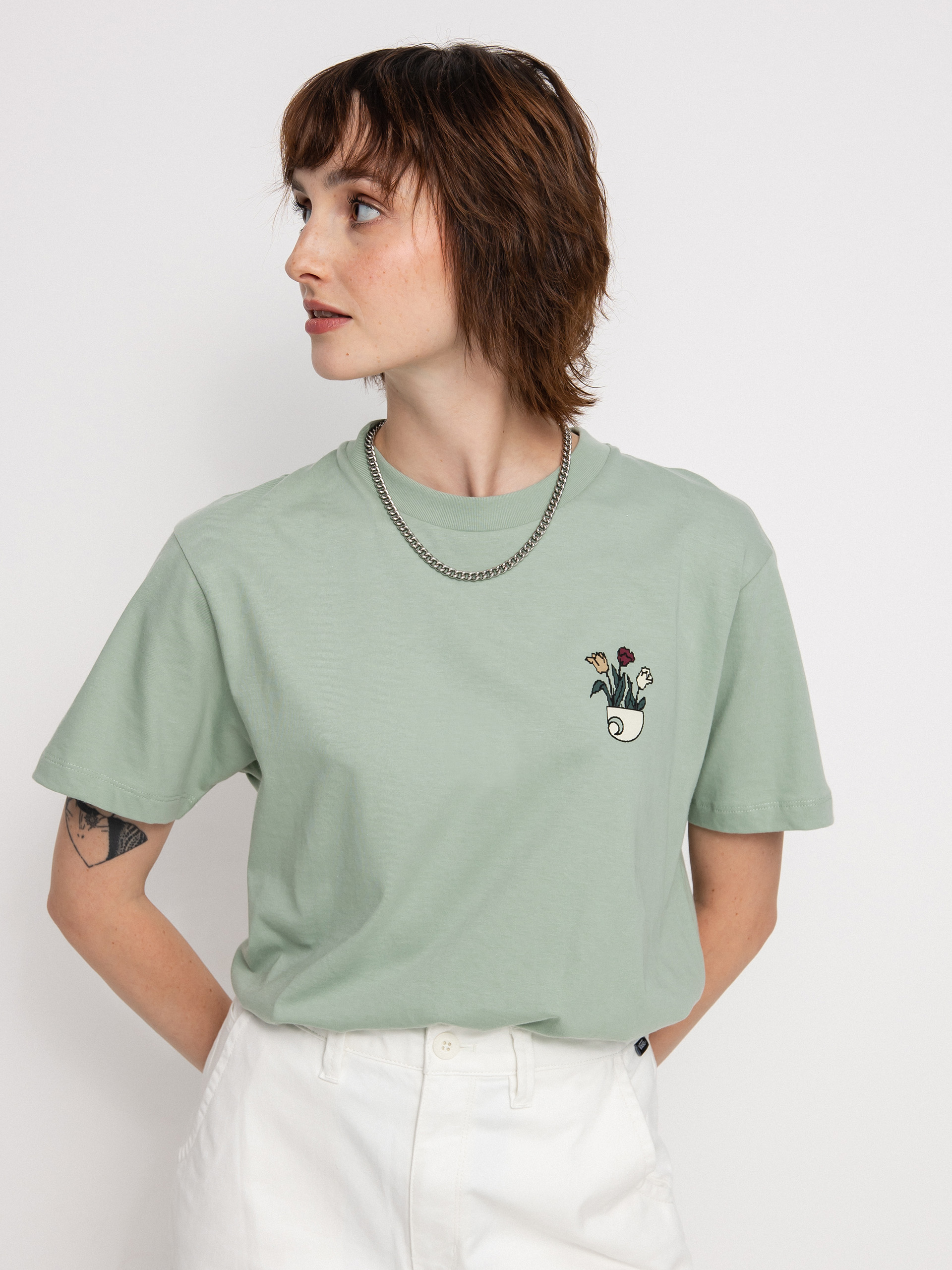 T-shirt Carhartt WIP Planter Wmn (misty sage)