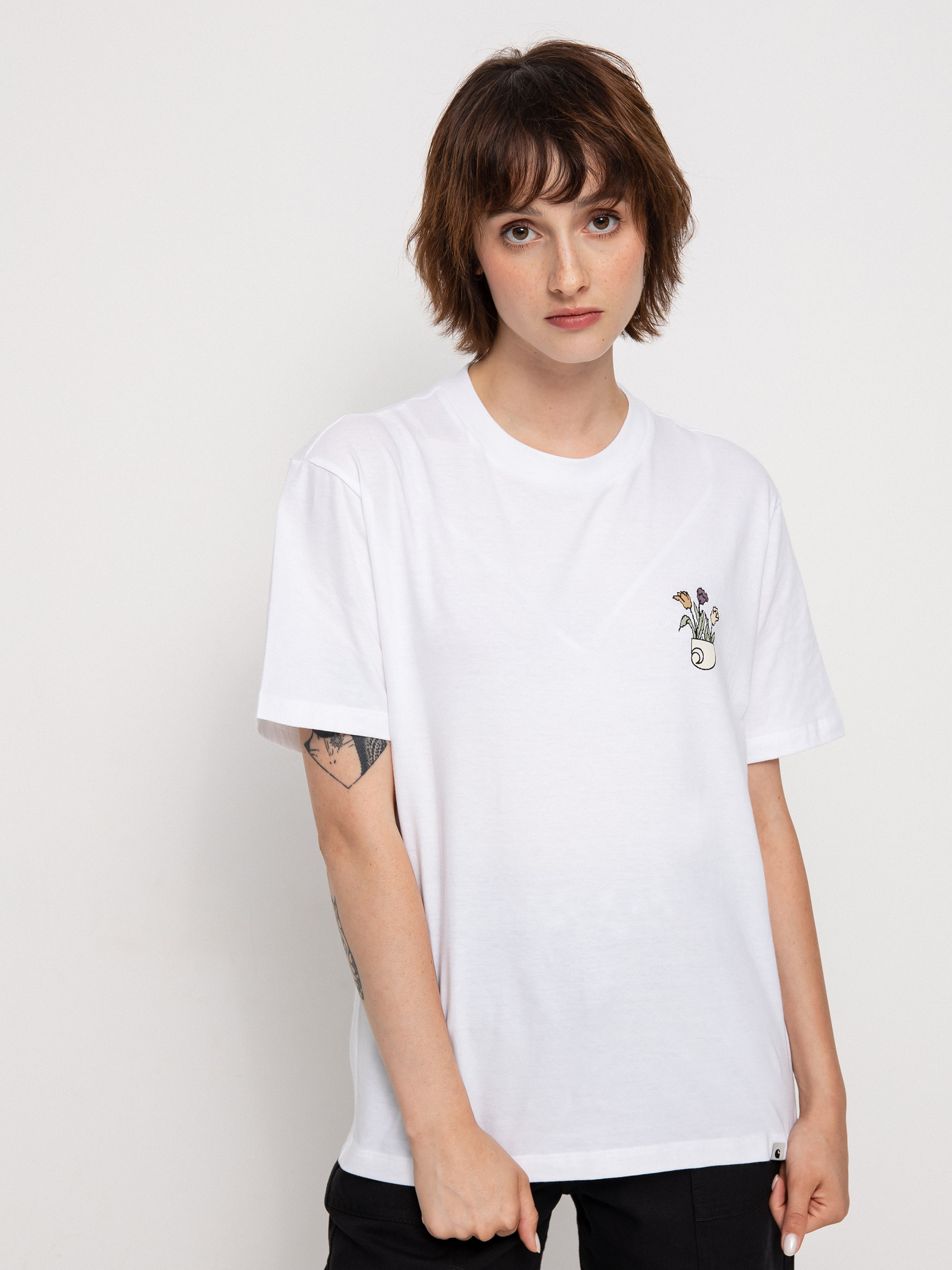 T-shirt Carhartt WIP Planter Wmn (white)