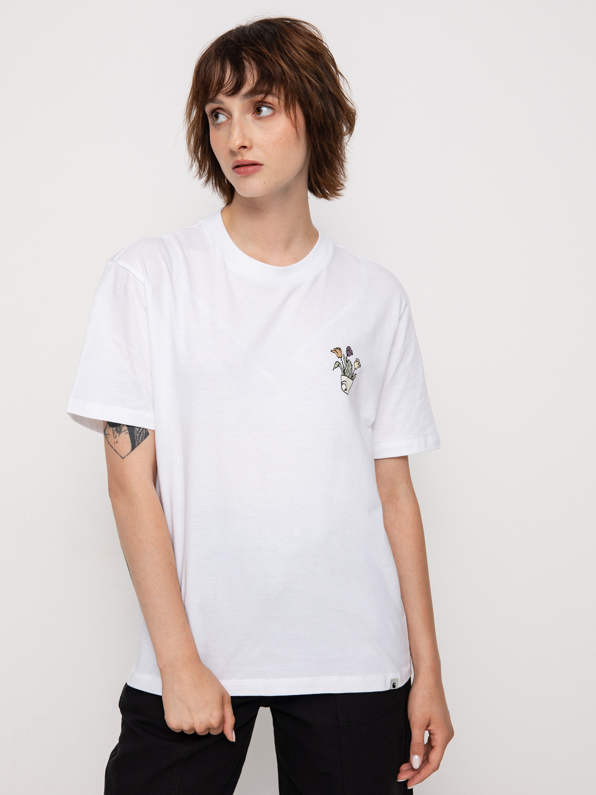 T-shirt Carhartt WIP Planter Wmn (white)