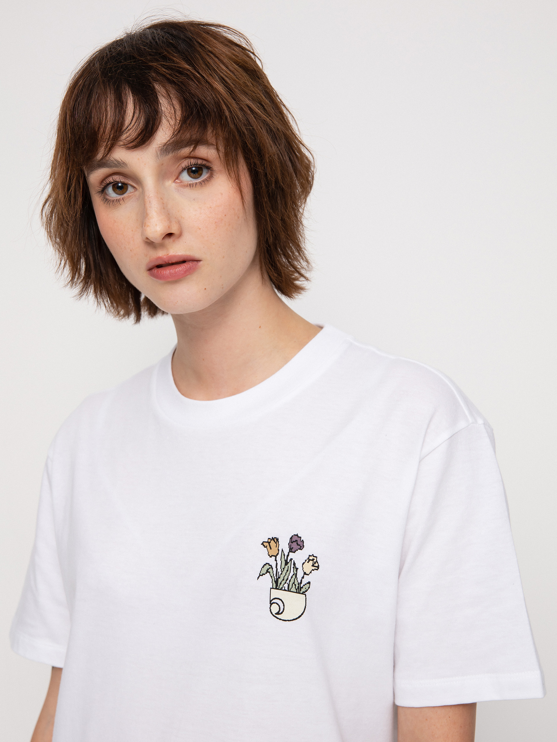 T-shirt Carhartt WIP Planter Wmn (white)