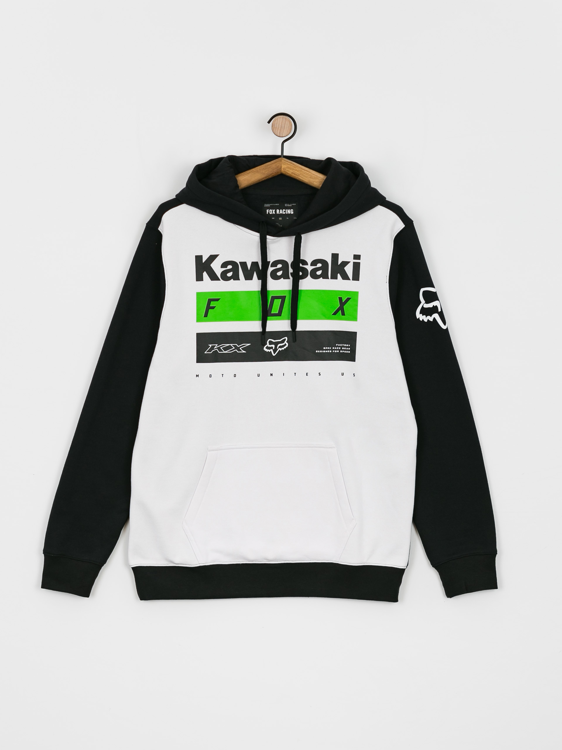 Bluza z kapturem Fox Kawi Stripes HD (blk/wht)