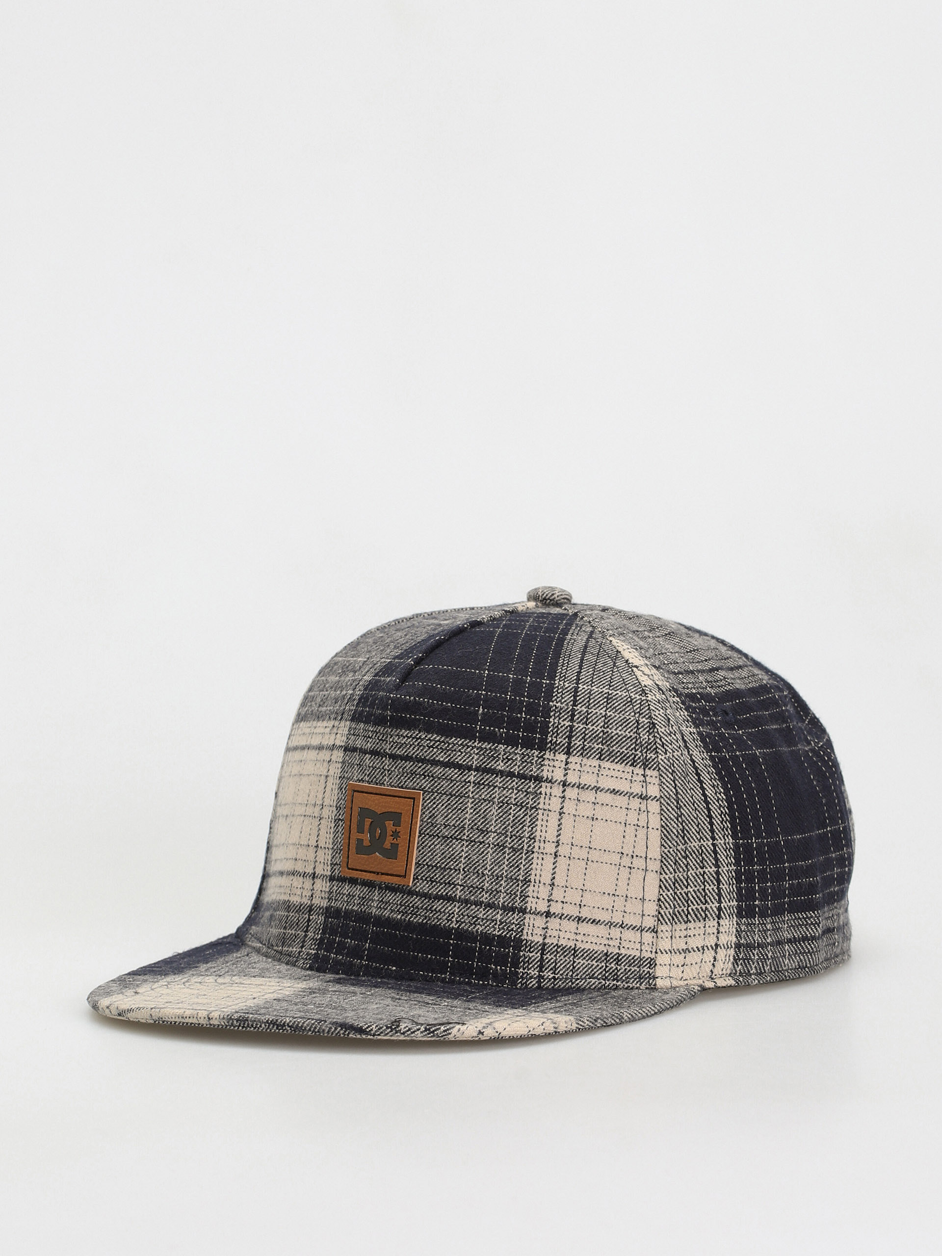 Czapka z daszkiem DC Trapper Snapper (navy blazr/pelcan plaid)