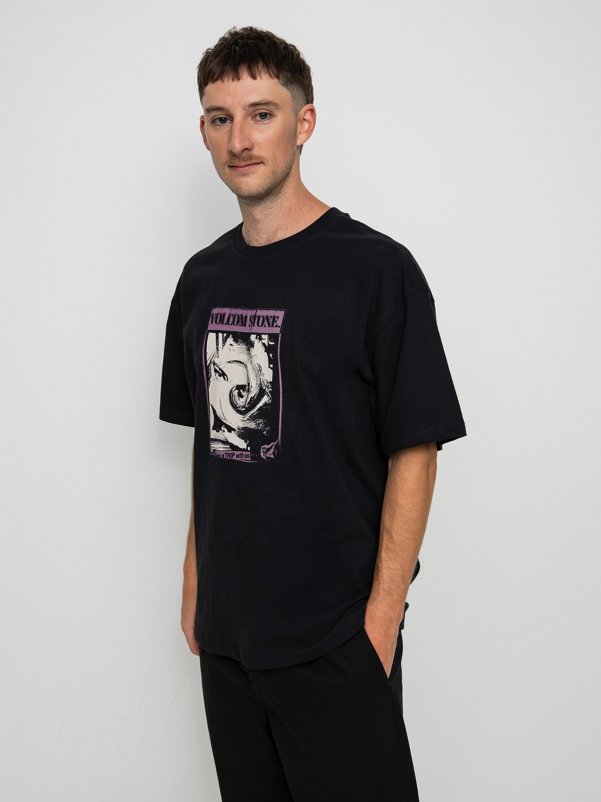 T-shirt Volcom Psych Trip Lse (black)