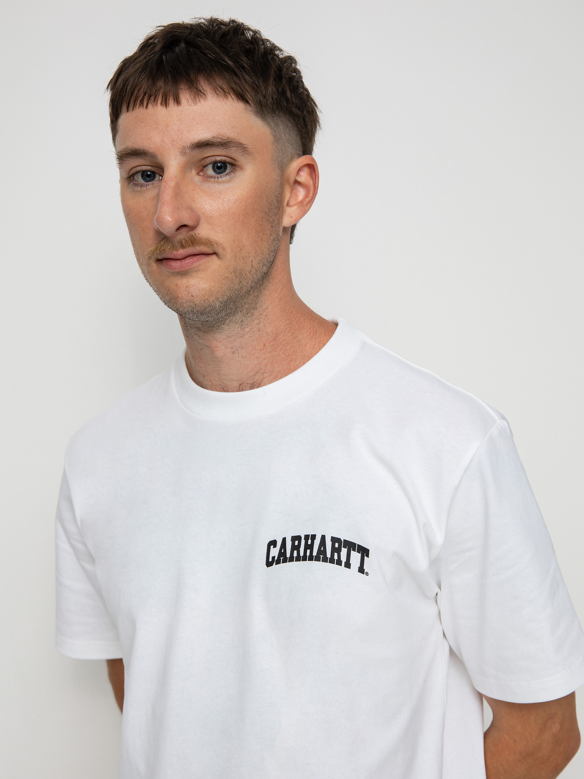 T-shirt Carhartt WIP University Script (white/black)