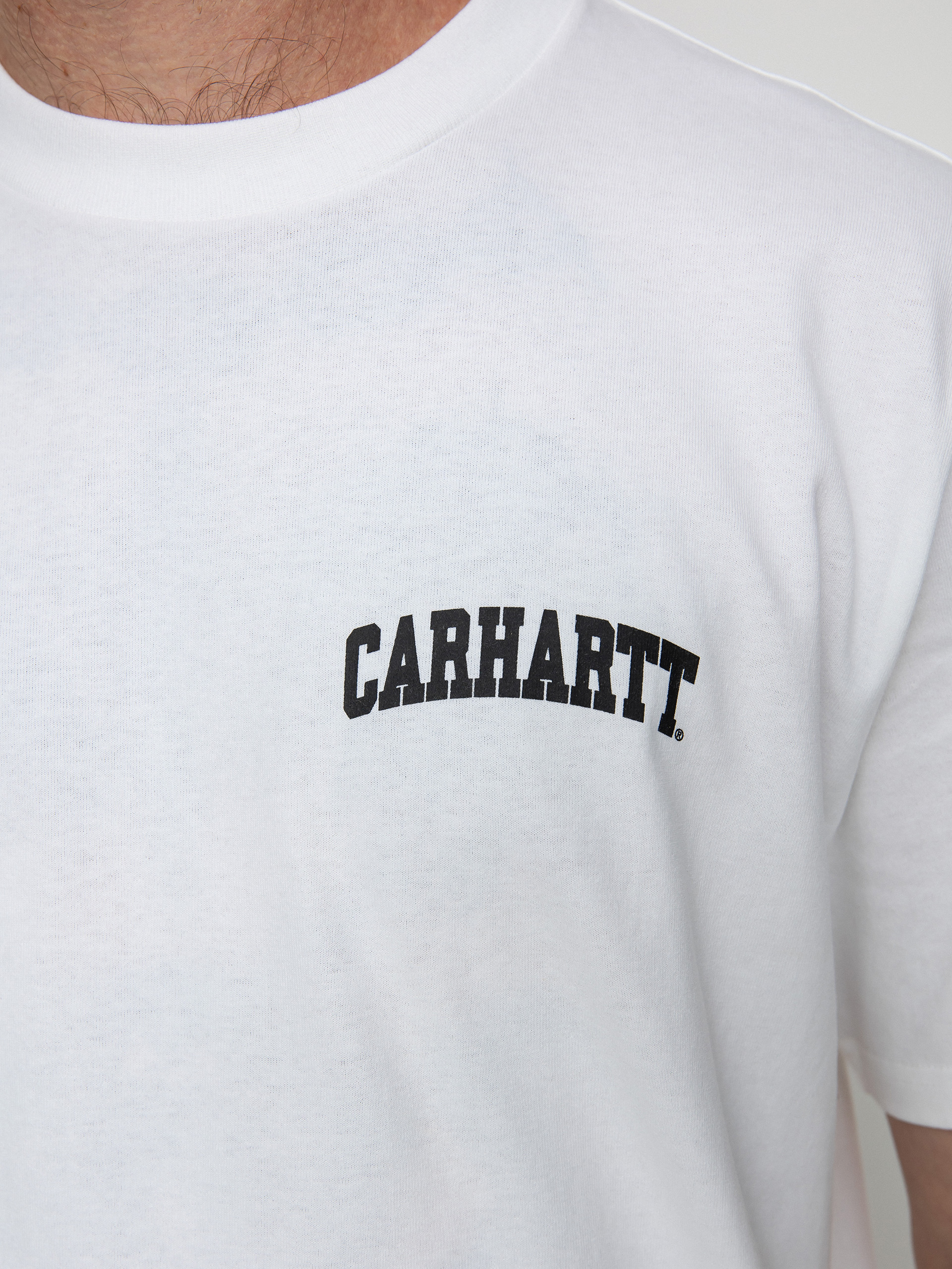 T-shirt Carhartt WIP University Script (white/black)