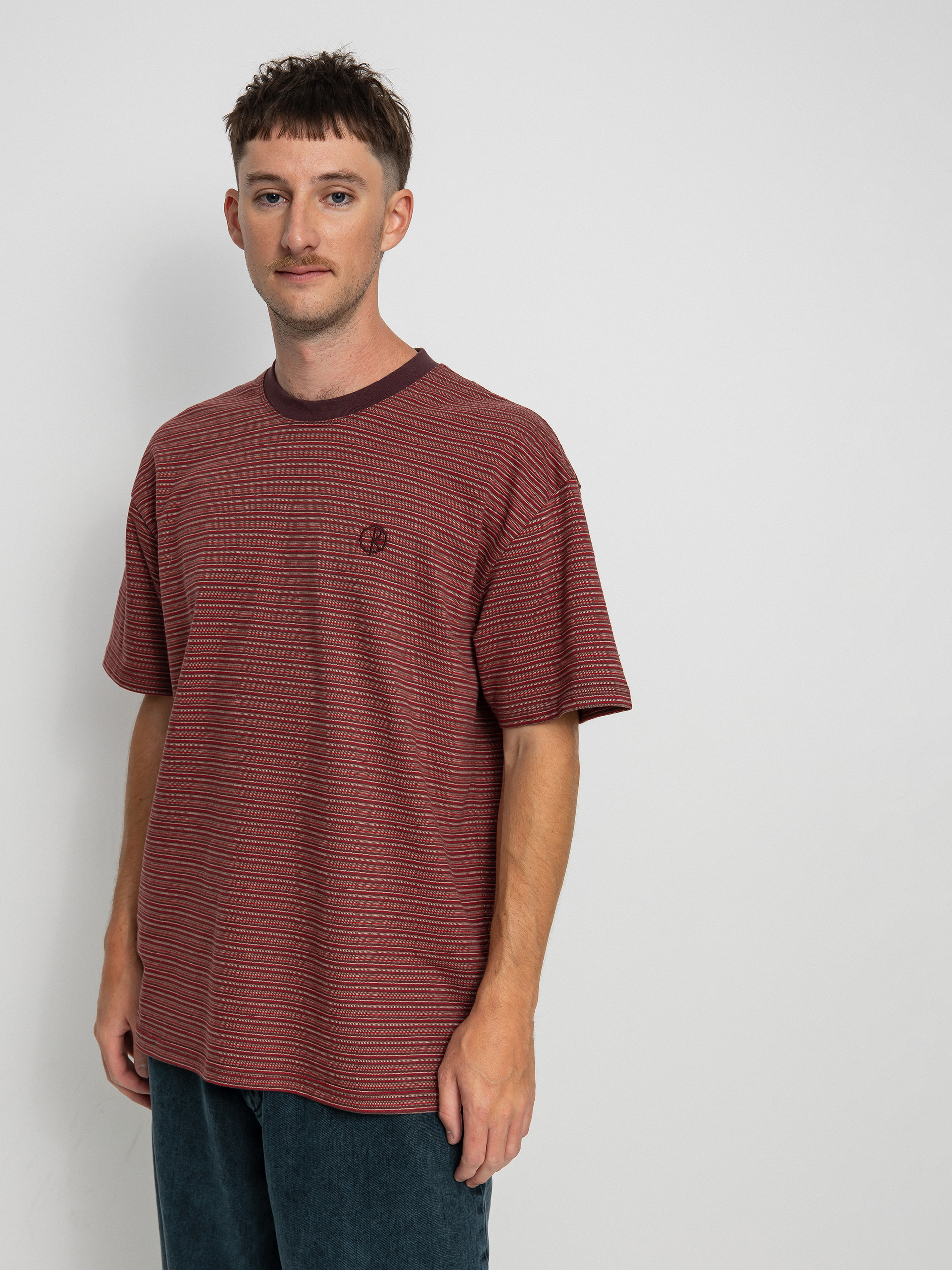 T-shirt Polar Skate Dizzy Stripe (bordeaux)