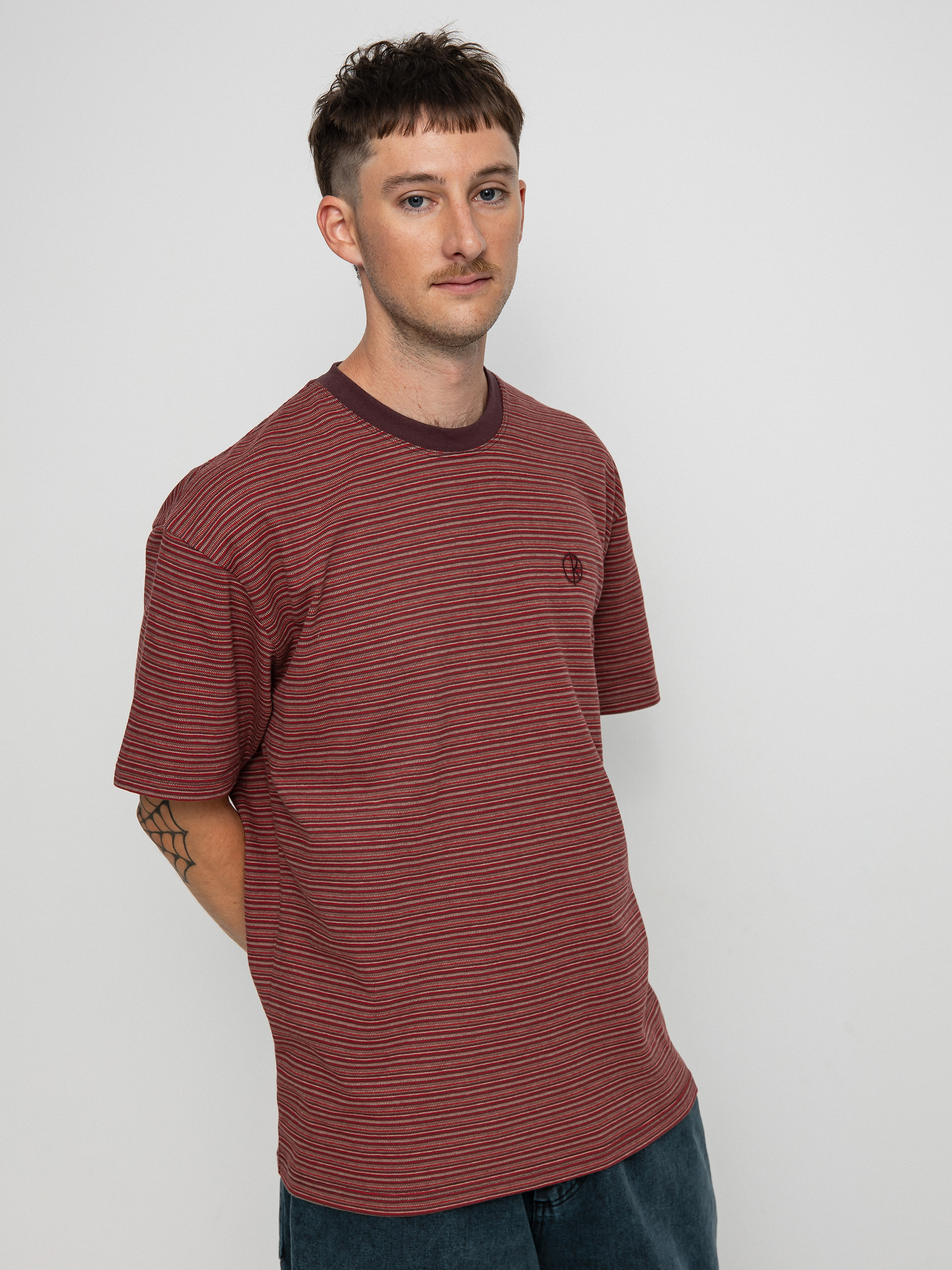 T-shirt Polar Skate Dizzy Stripe (bordeaux)