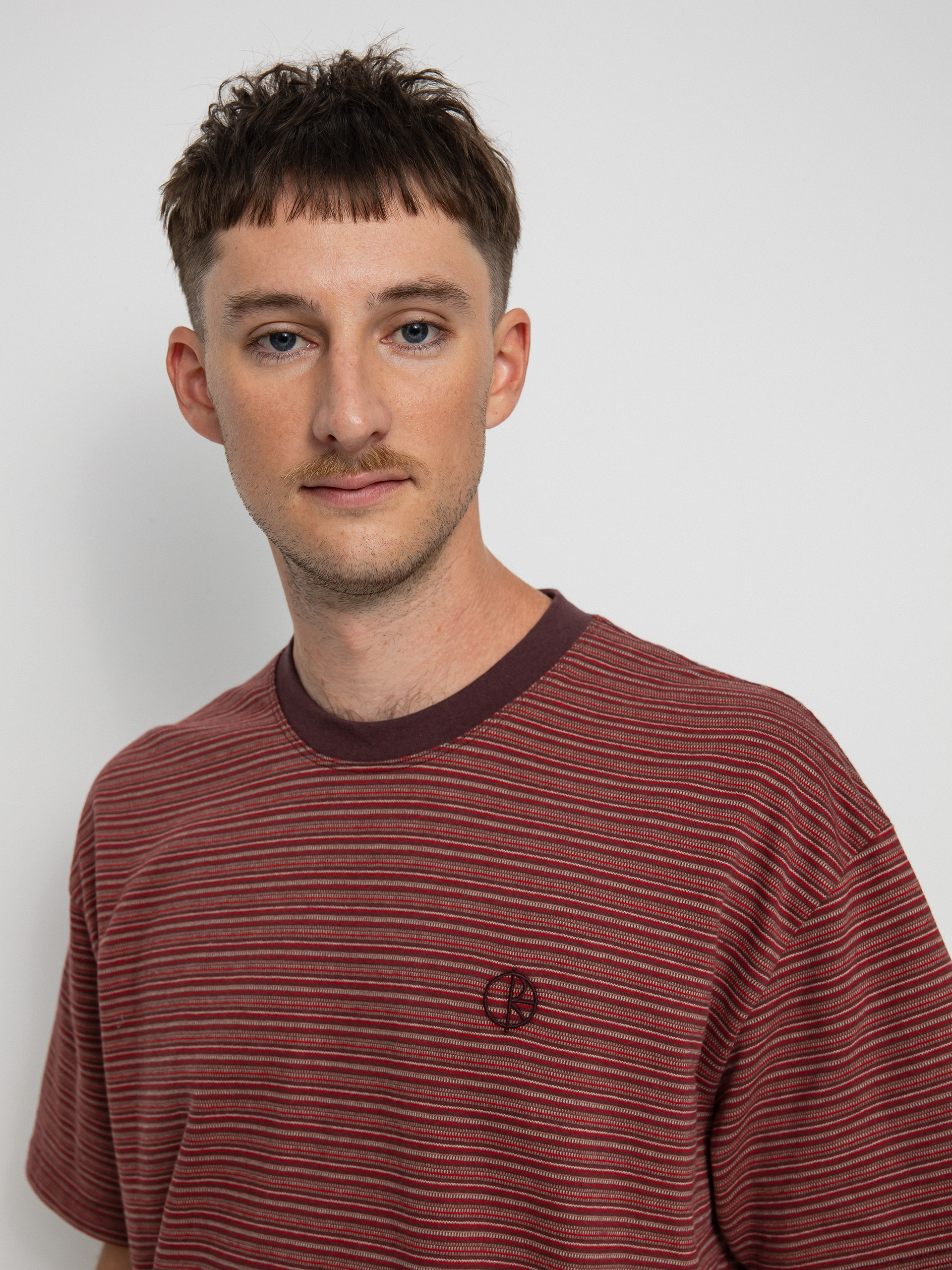 T-shirt Polar Skate Dizzy Stripe (bordeaux)