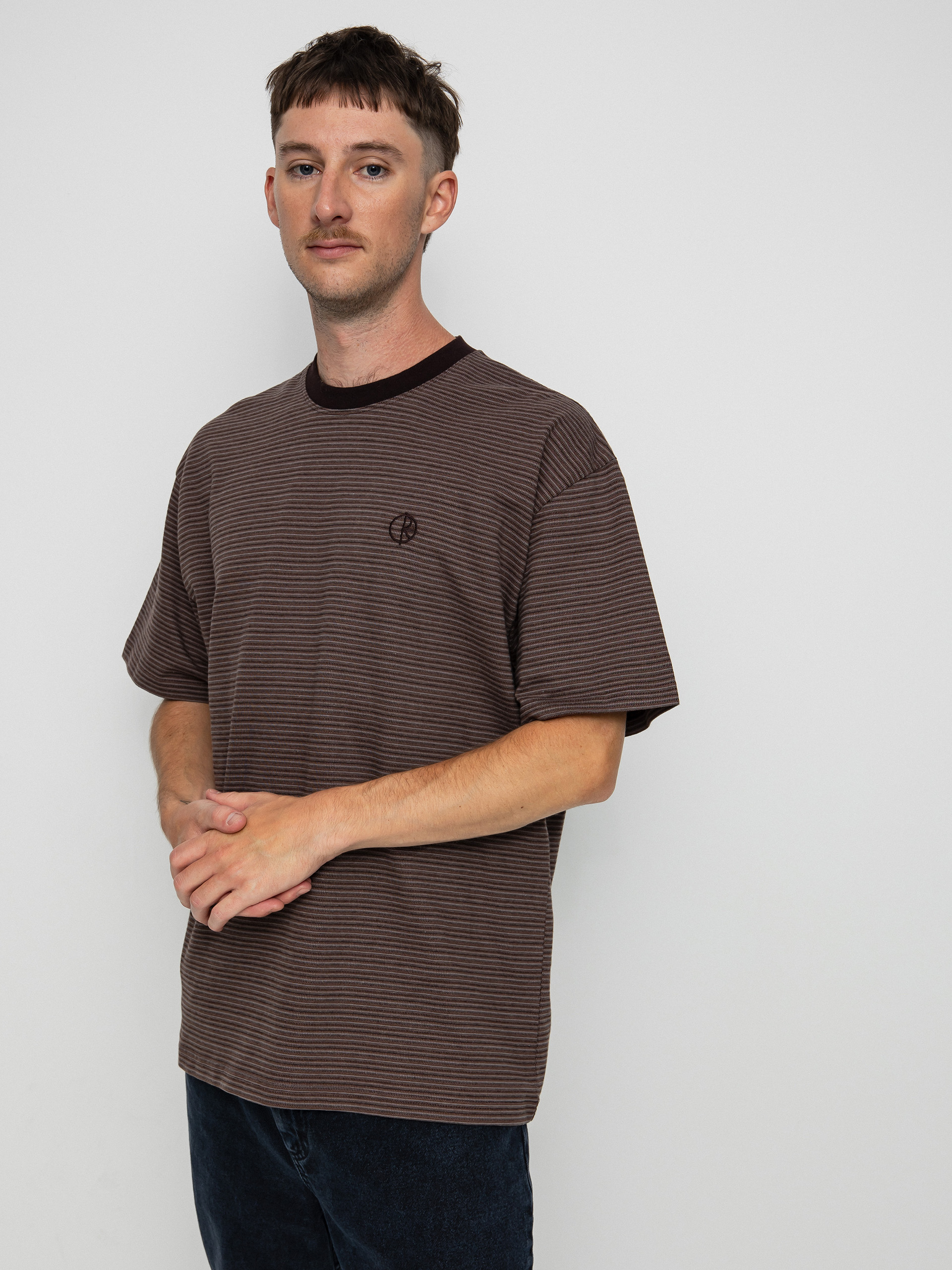 T-shirt Polar Skate Dizzy Stripe (chocolate)