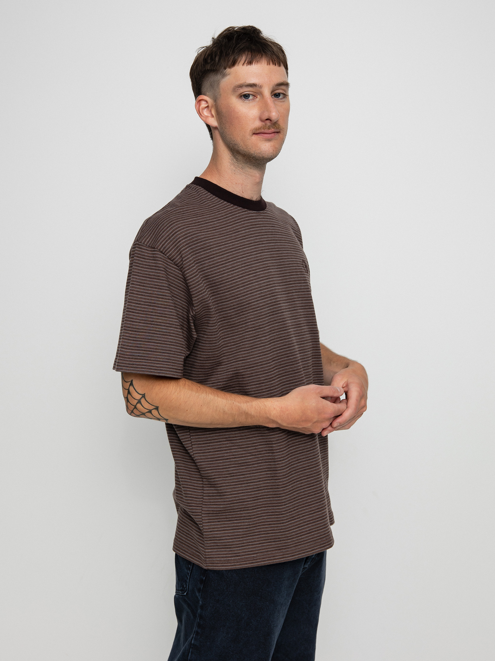 T-shirt Polar Skate Dizzy Stripe (chocolate)