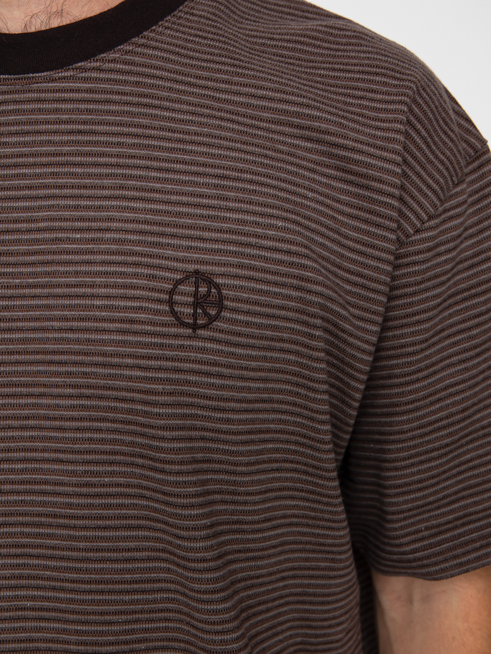 T-shirt Polar Skate Dizzy Stripe (chocolate)