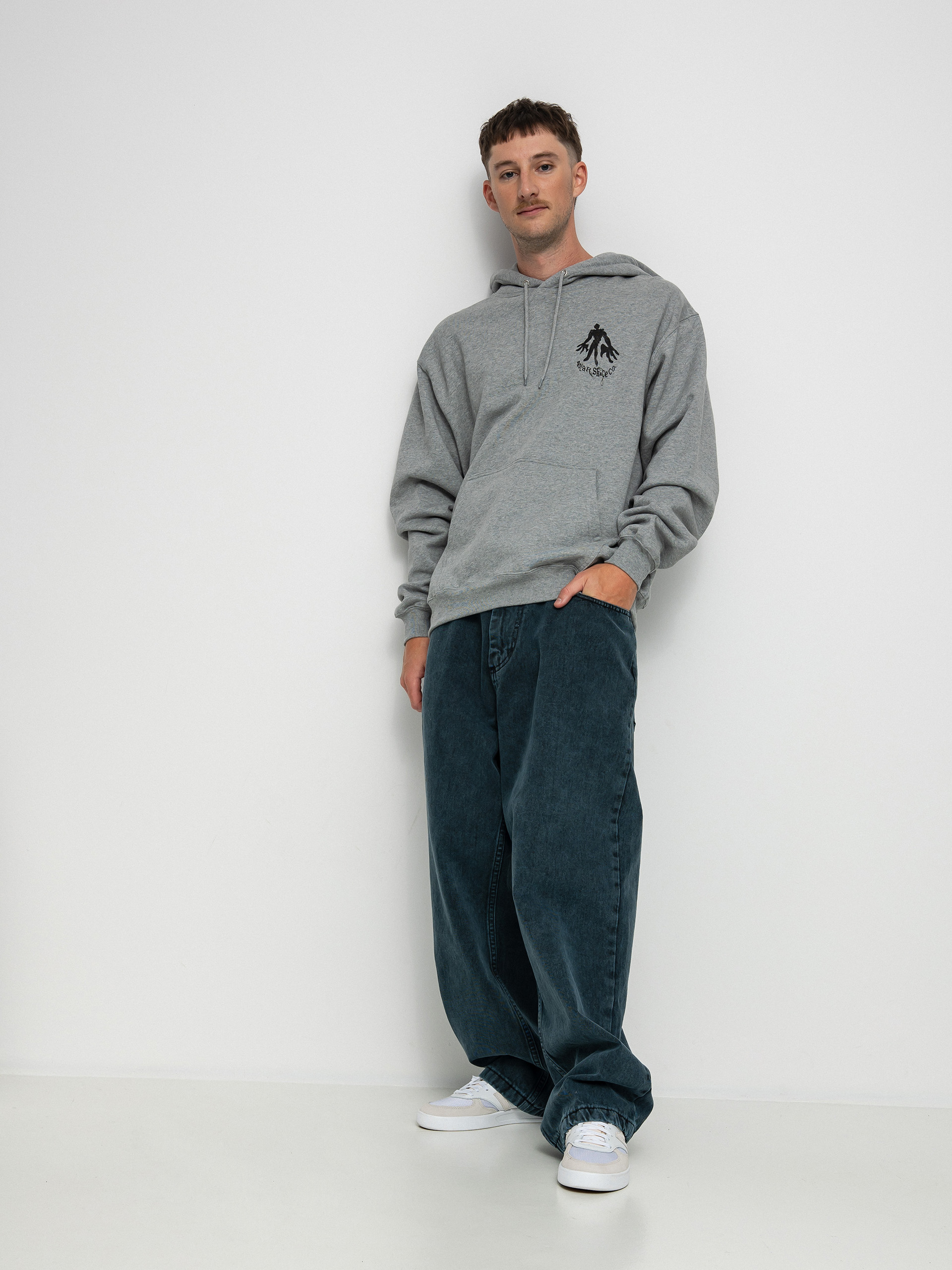 Bluza z kapturem Polar Skate Jungle HD (heather grey)