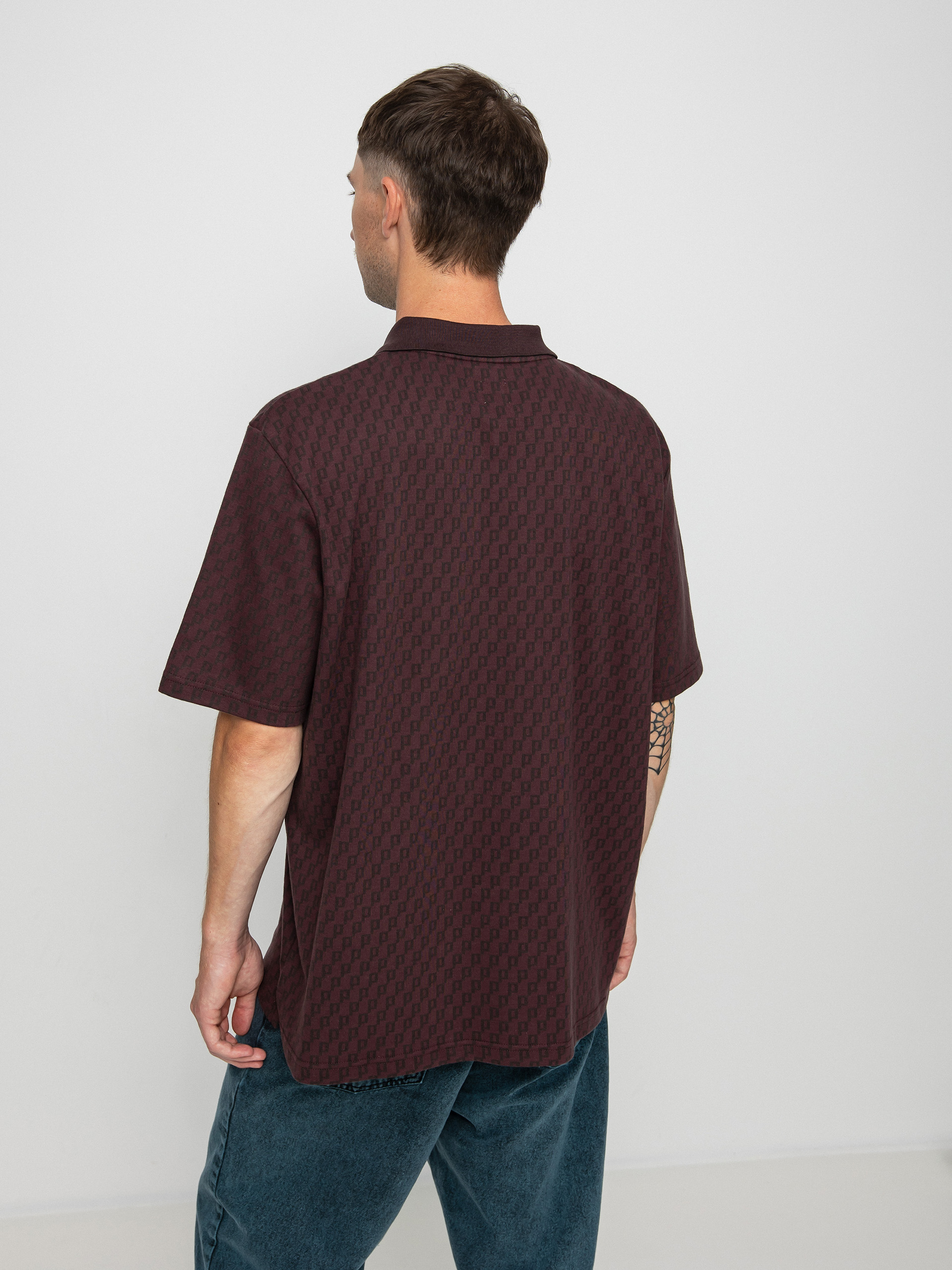 Polo Polar Skate Zip (bordeaux)