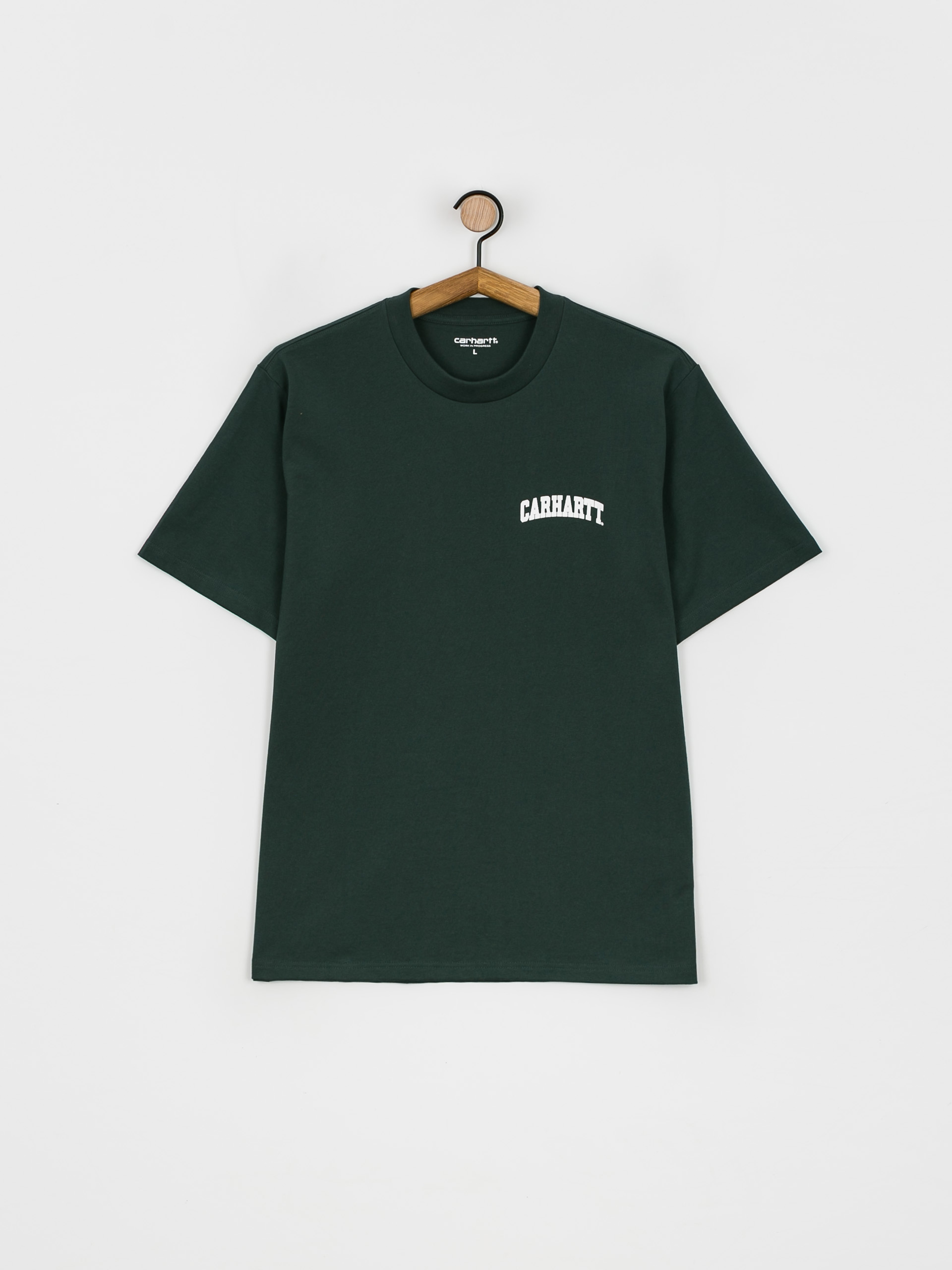 T-shirt Carhartt WIP University Script (juniper/white)