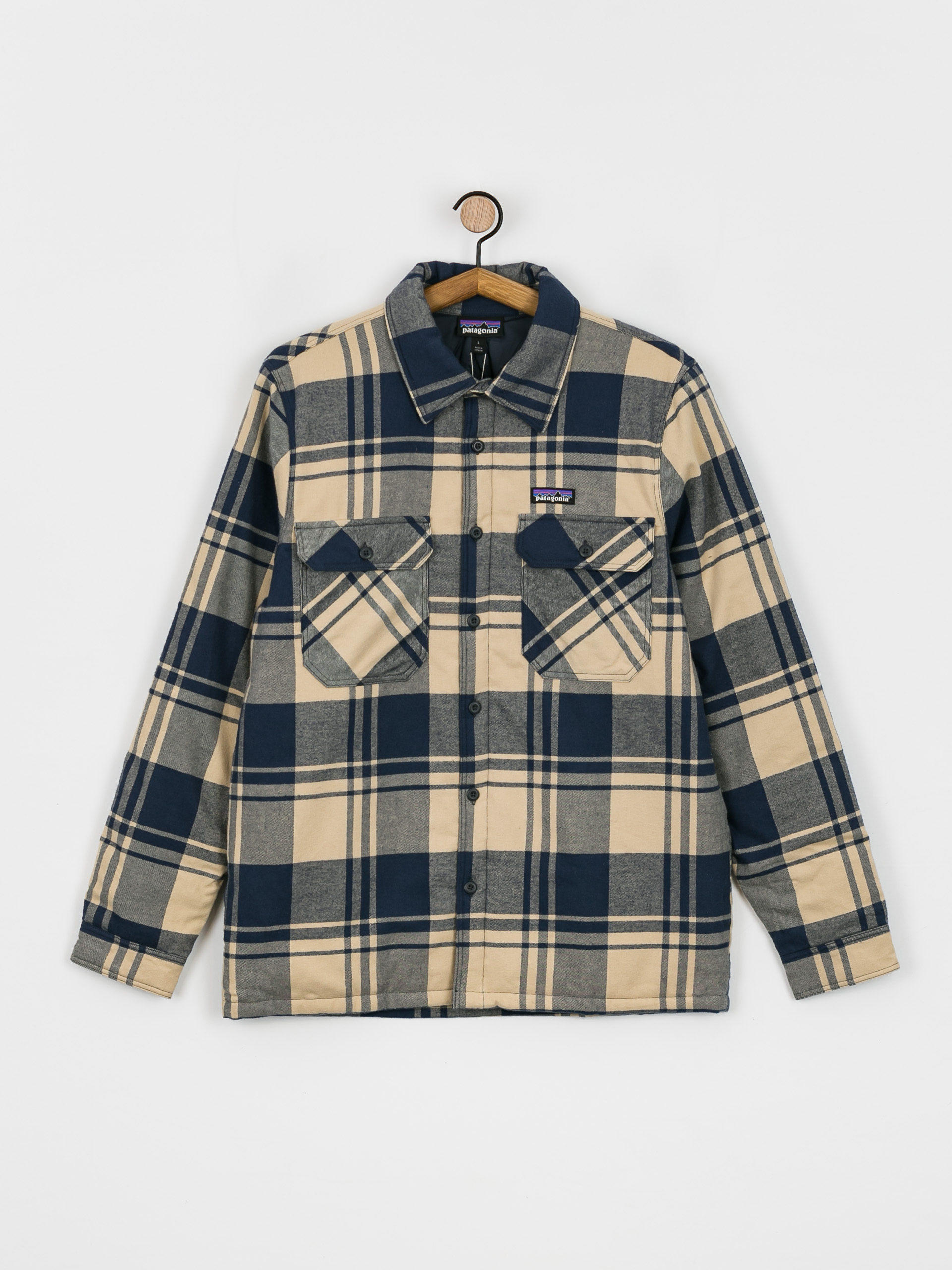 Kurtka Patagonia Insulated Organic Cotton Fjord Flannel (live oak/oar tan)
