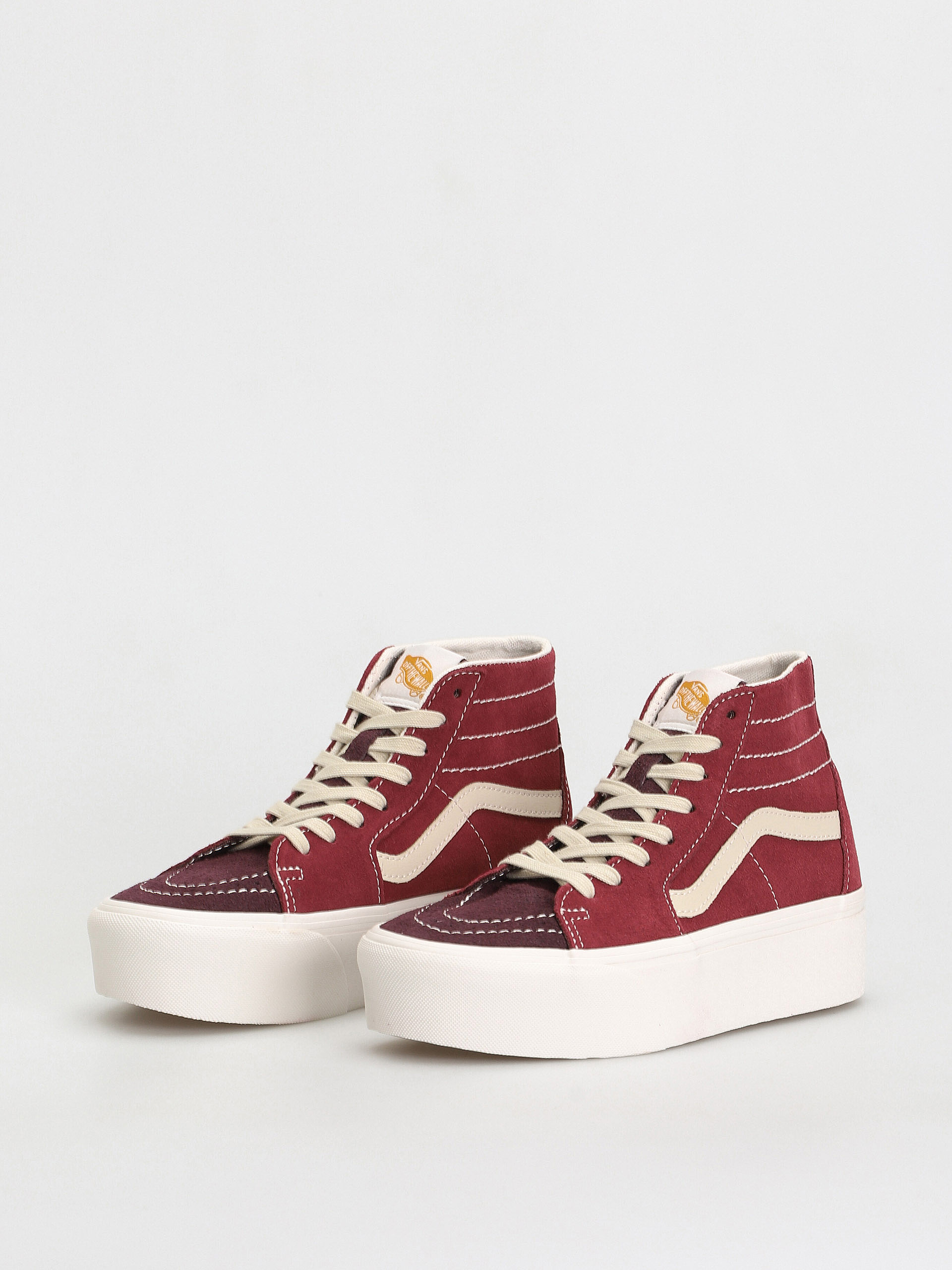 Buty Vans Sk8 Hi Tapered Stackform (varsity suede tawny port)