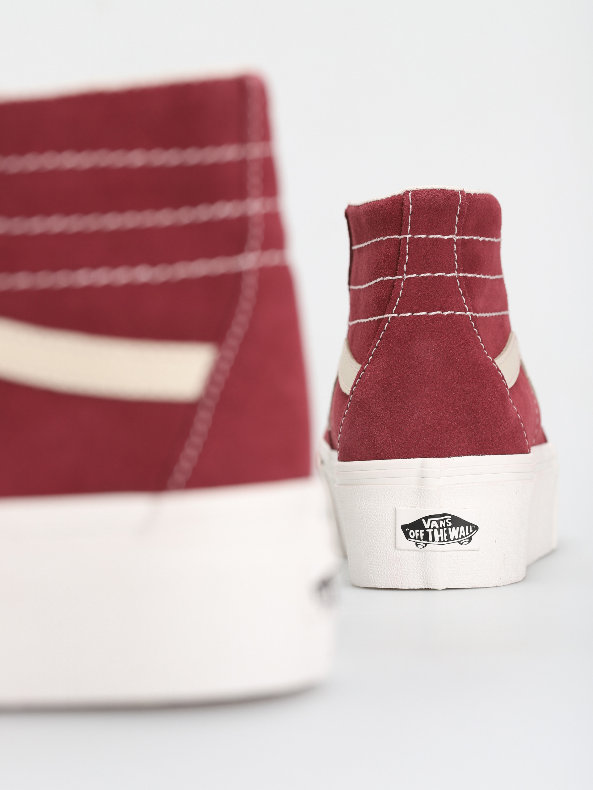 Buty Vans Sk8 Hi Tapered Stackform (varsity suede tawny port)