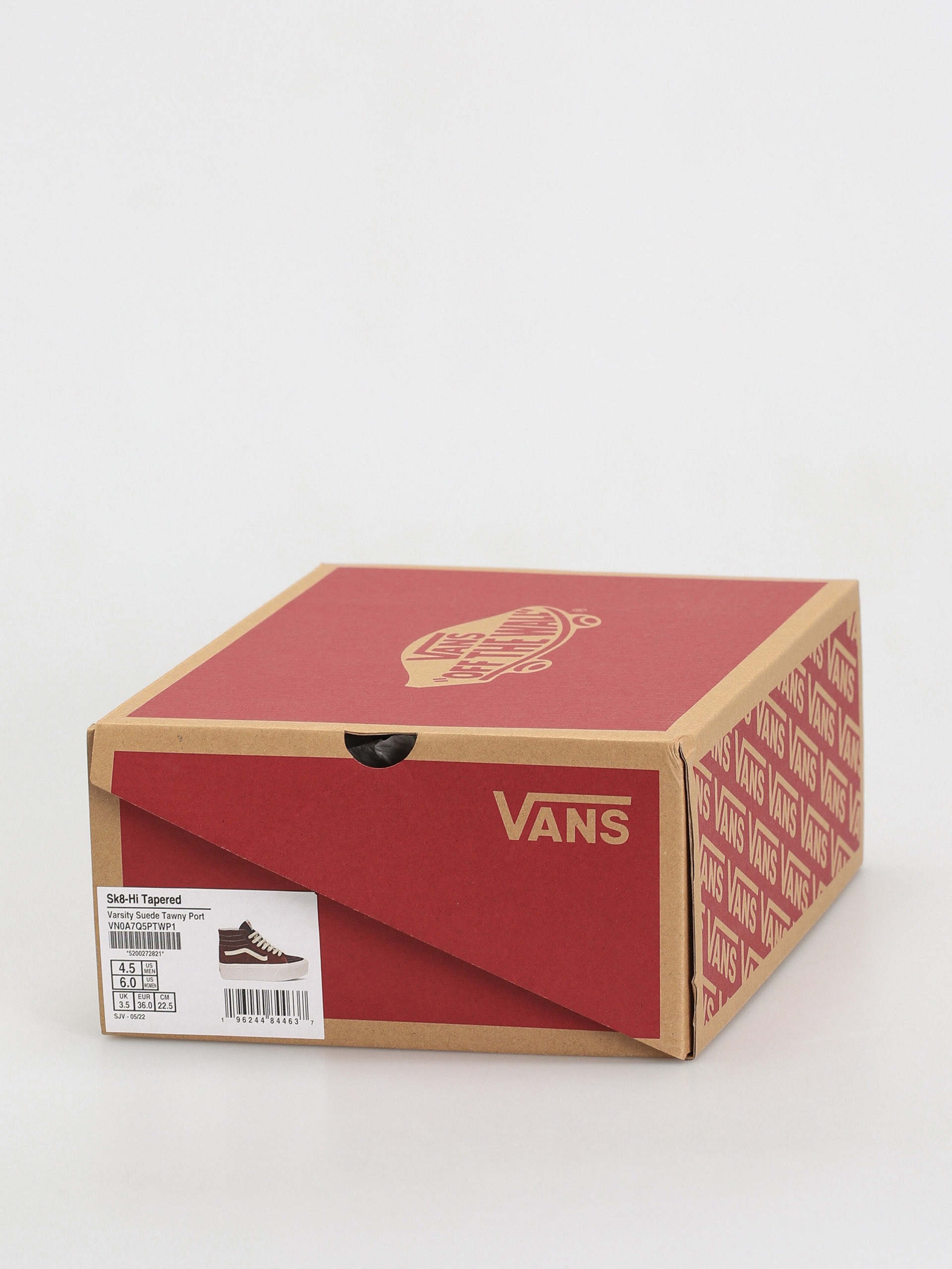 Buty Vans Sk8 Hi Tapered Stackform (varsity suede tawny port)