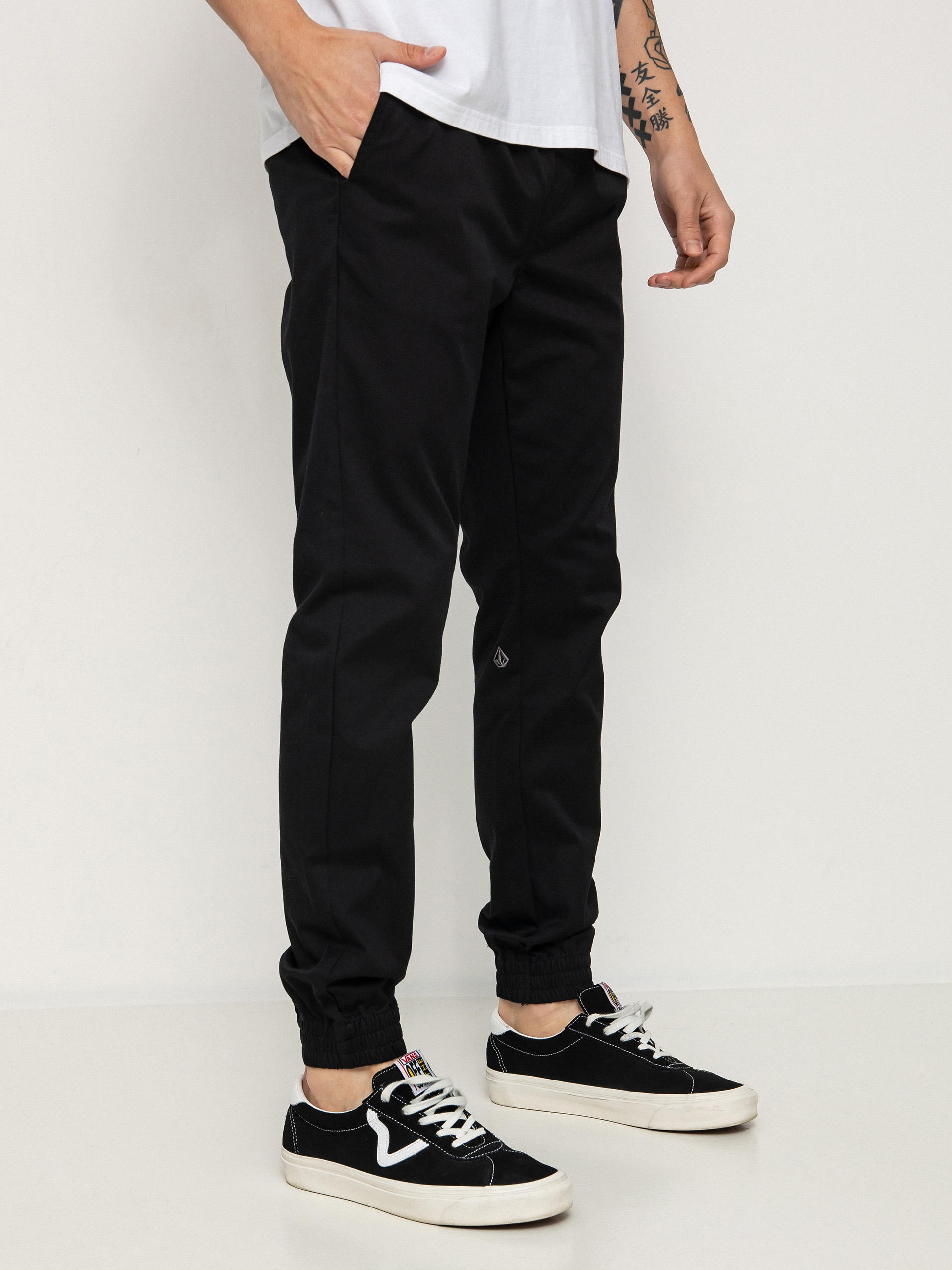 Spodnie Volcom Frickin Slim Jogger (black)