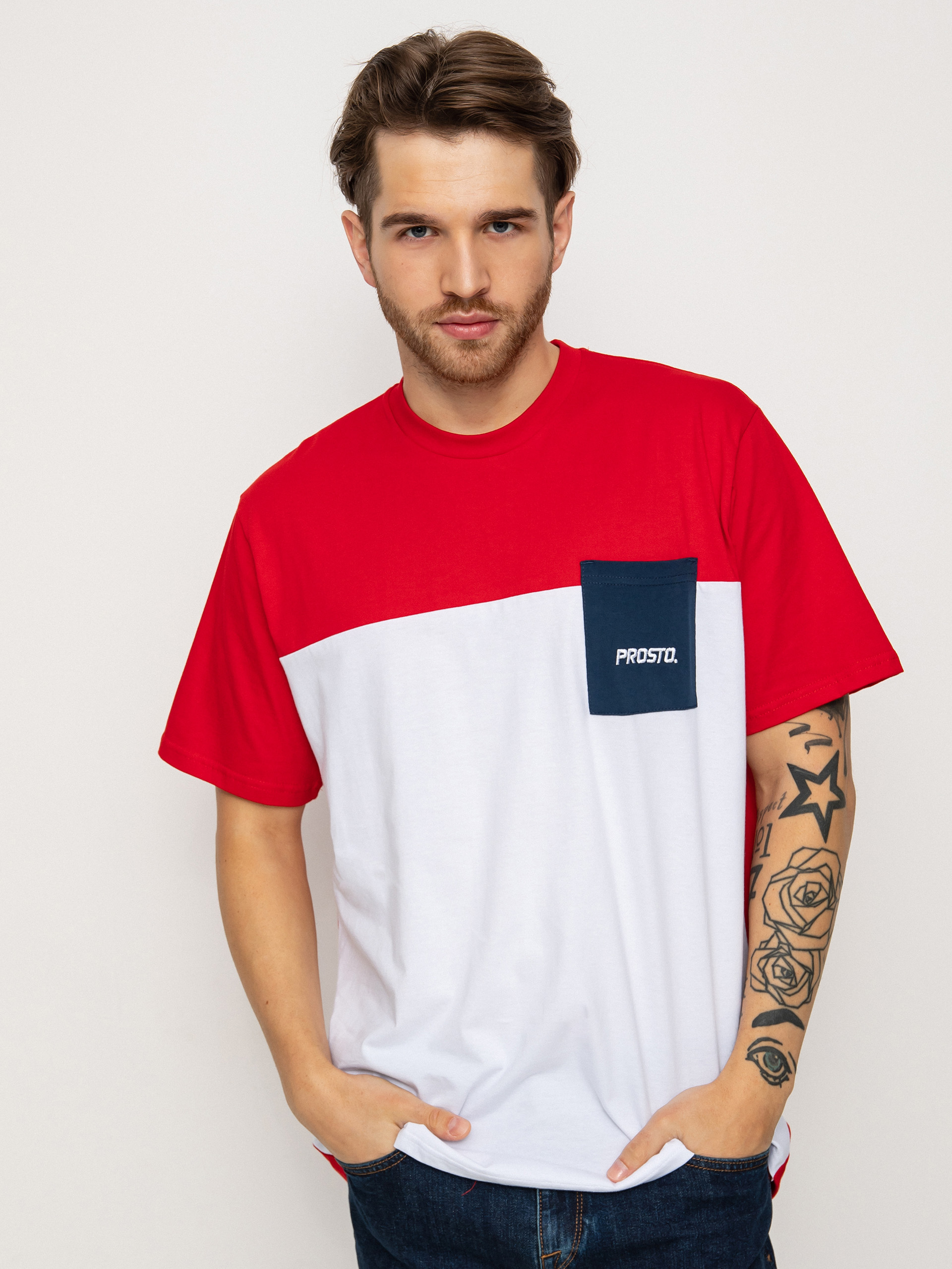 T-shirt Prosto Pockes (red)