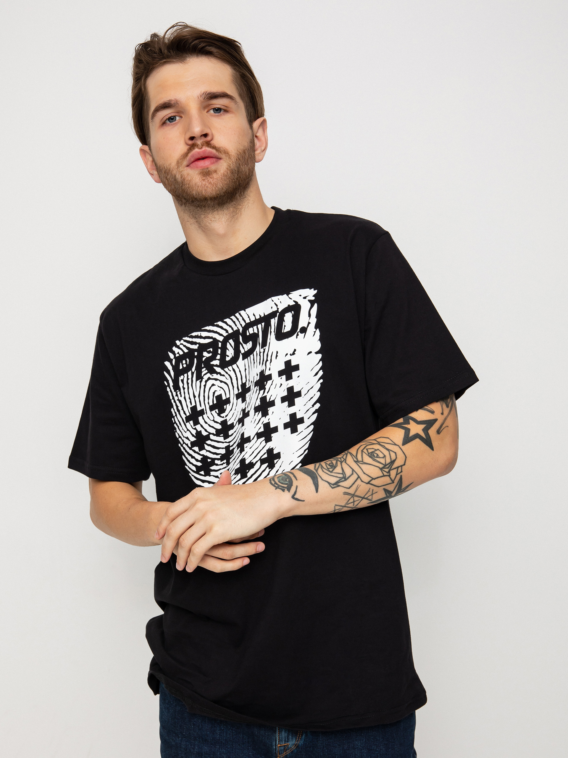 T-shirt Prosto Finger (black)