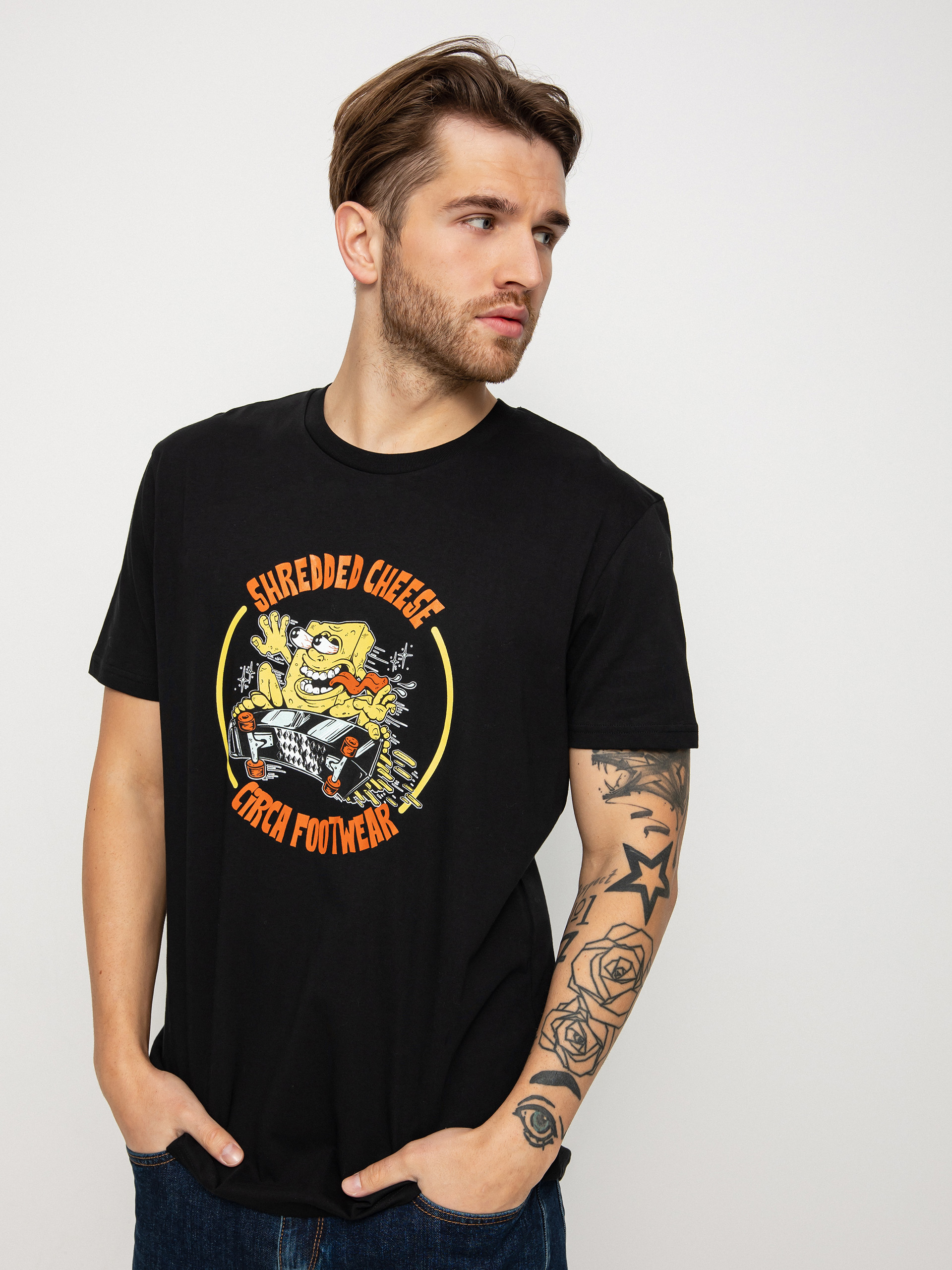 T-shirt Circa Shredded Cheese (black)