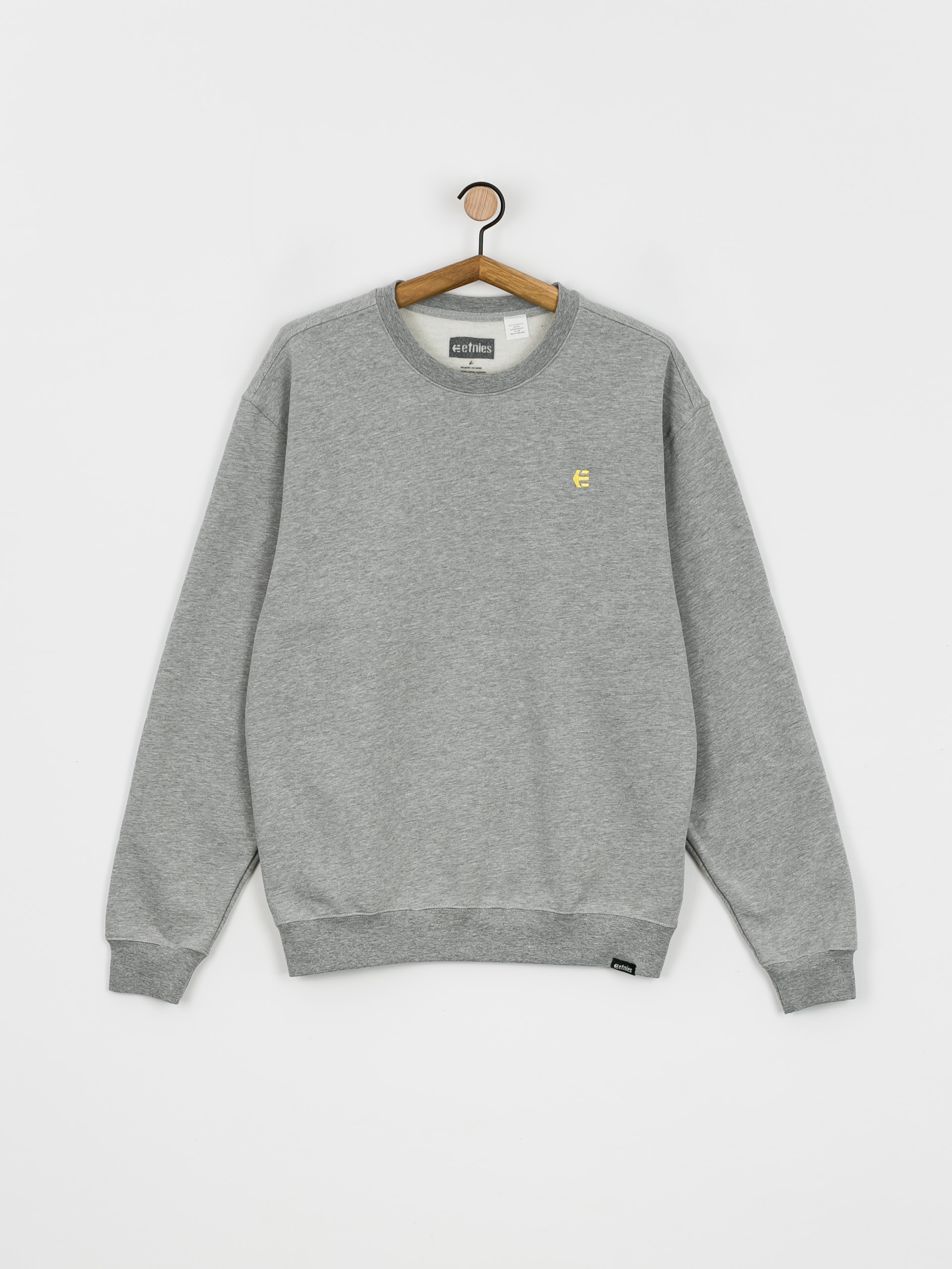 Bluza Etnies Icon Crew (grey/yellow)