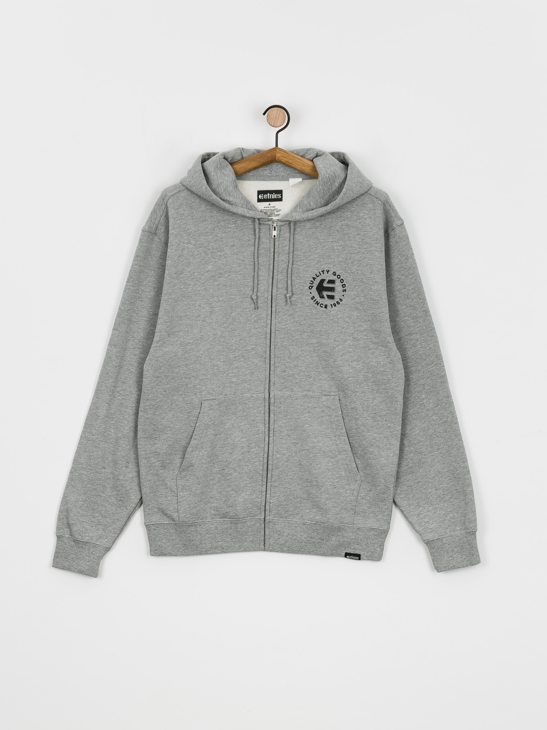 Bluza z kapturem Etnies Since 1986 Zip (grey/heather)
