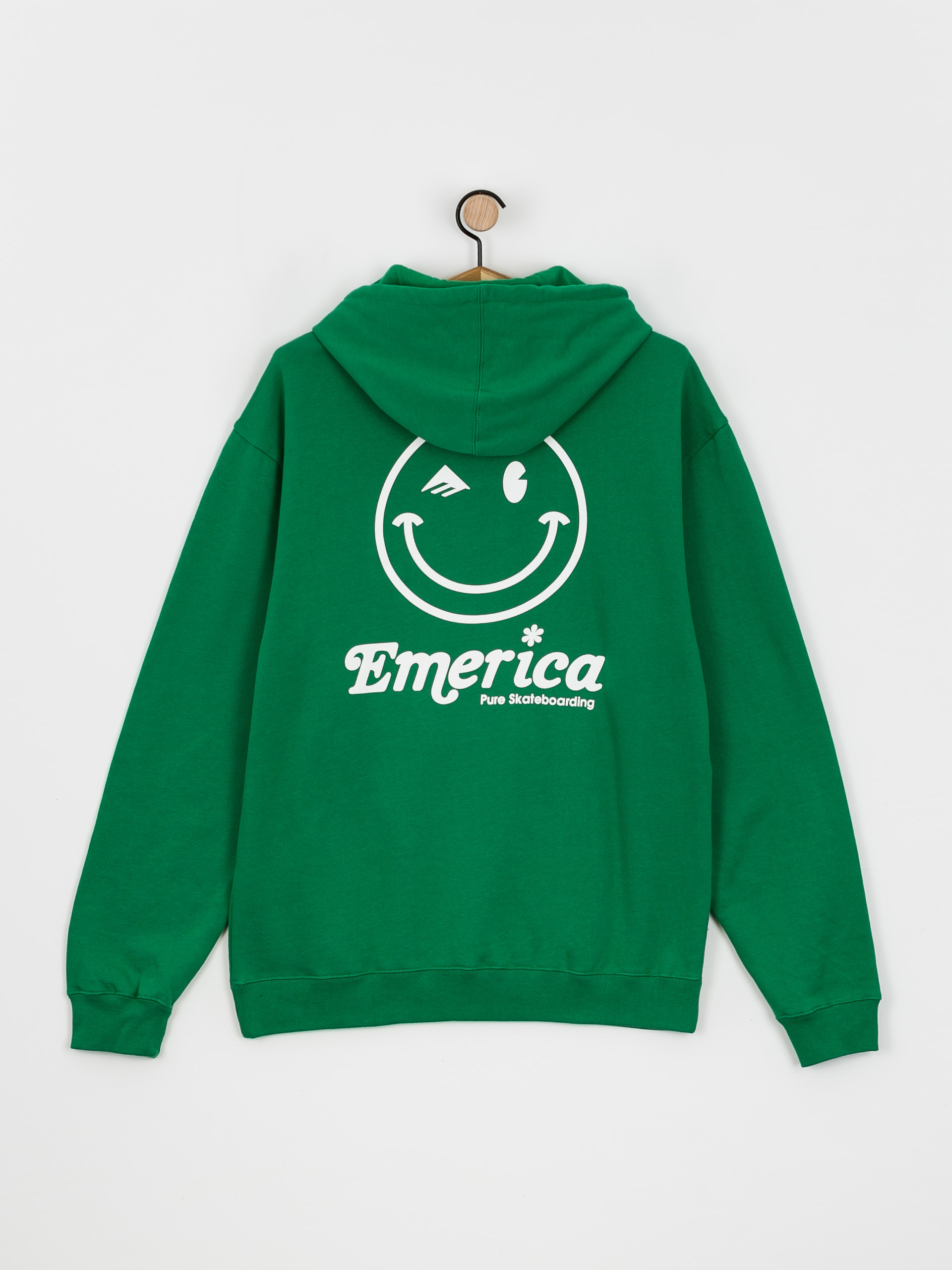 Bluza z kapturem Emerica Happy Face (kelly green)