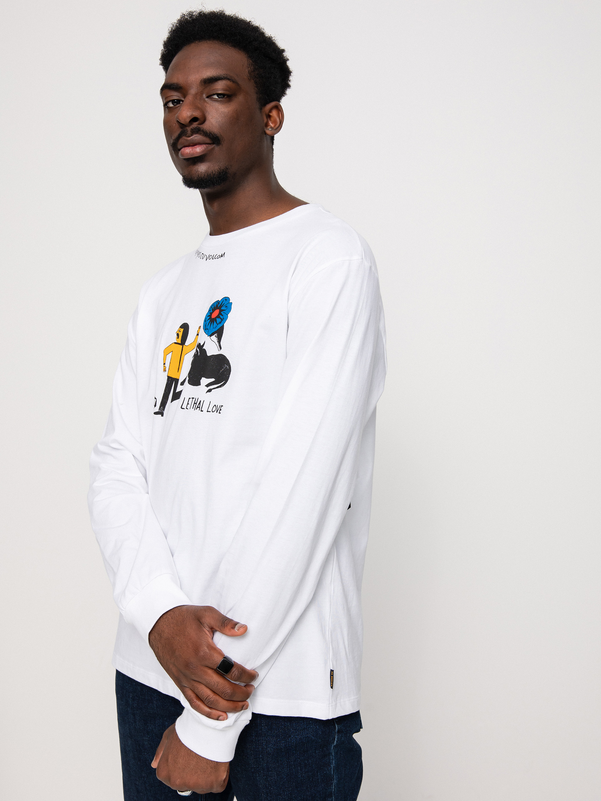 Longsleeve Volcom Fa Bob Mollema (white)