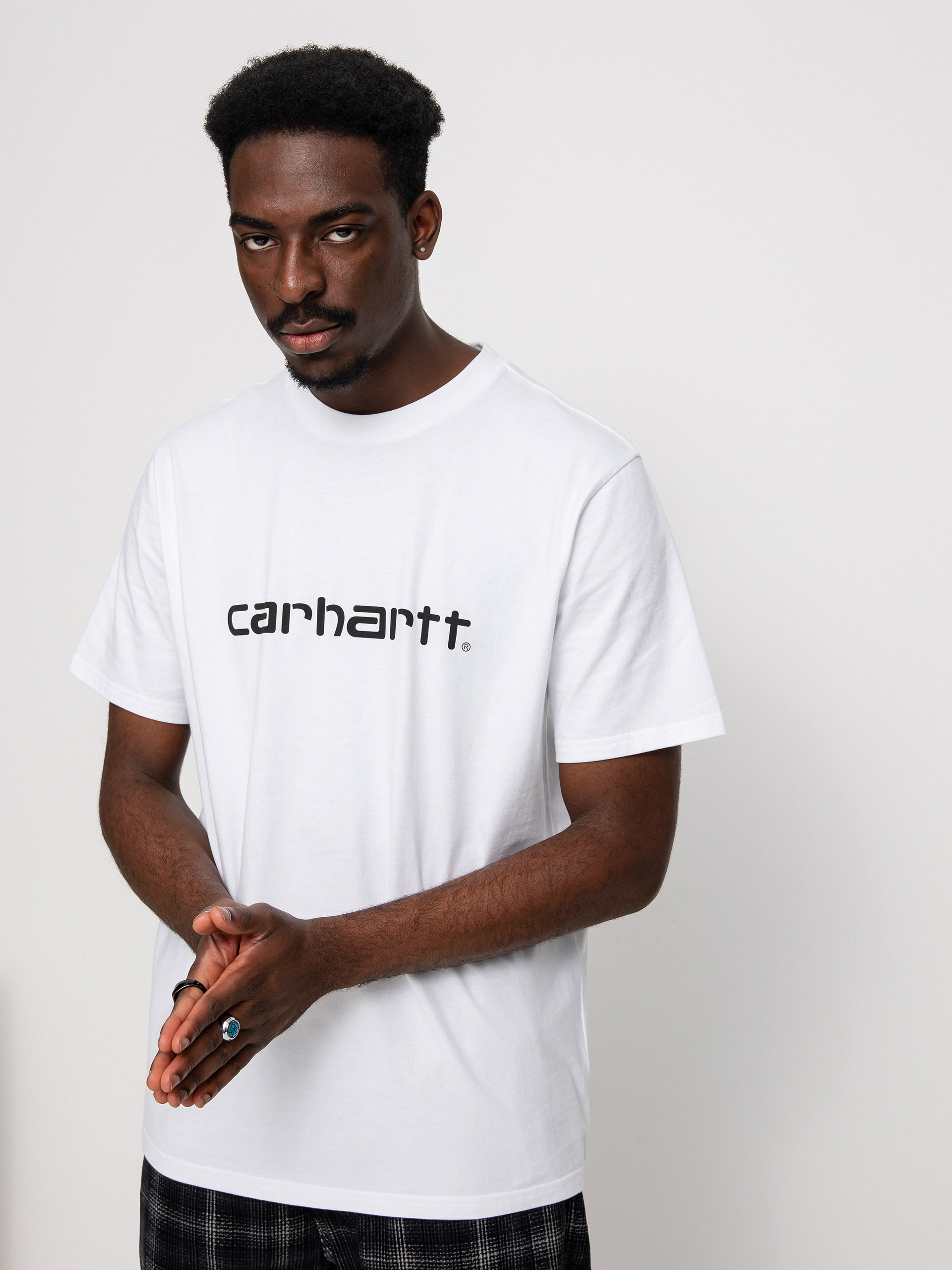 T-shirt Carhartt WIP Script (white/black)