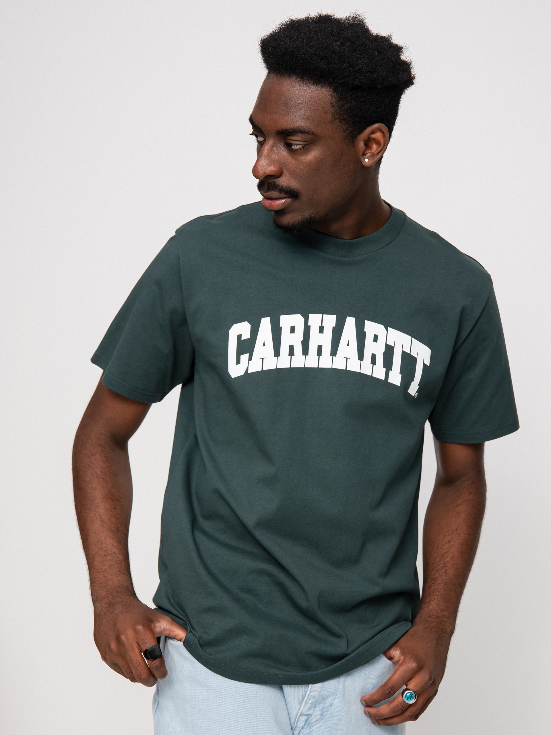 T-shirt Carhartt WIP University (juniper/white)