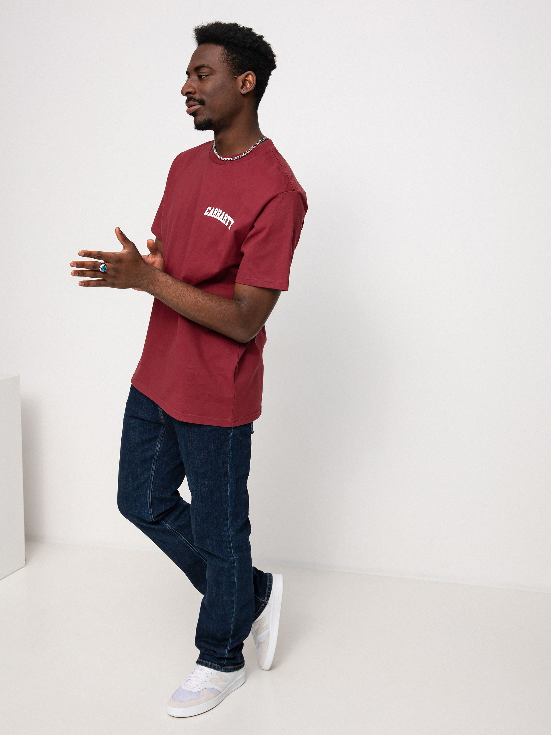 T-shirt Carhartt WIP University Script (corvina/white)