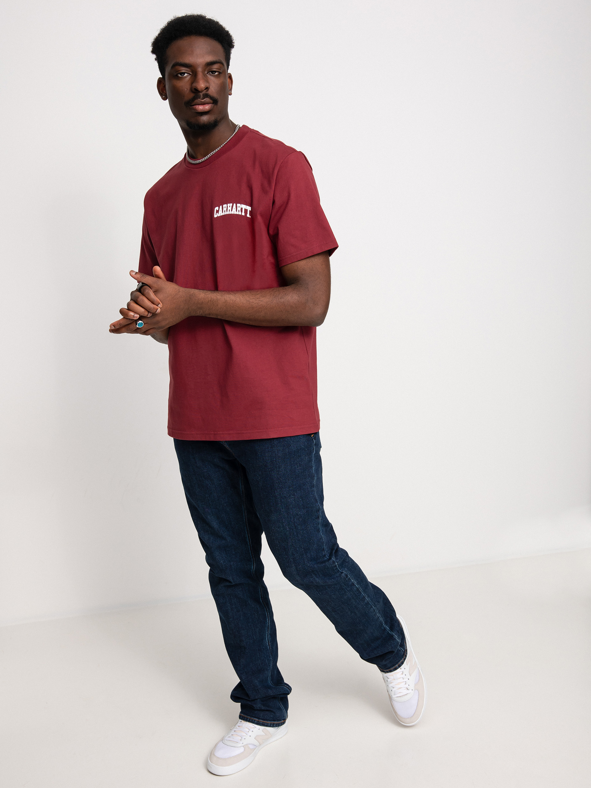 T-shirt Carhartt WIP University Script (corvina/white)