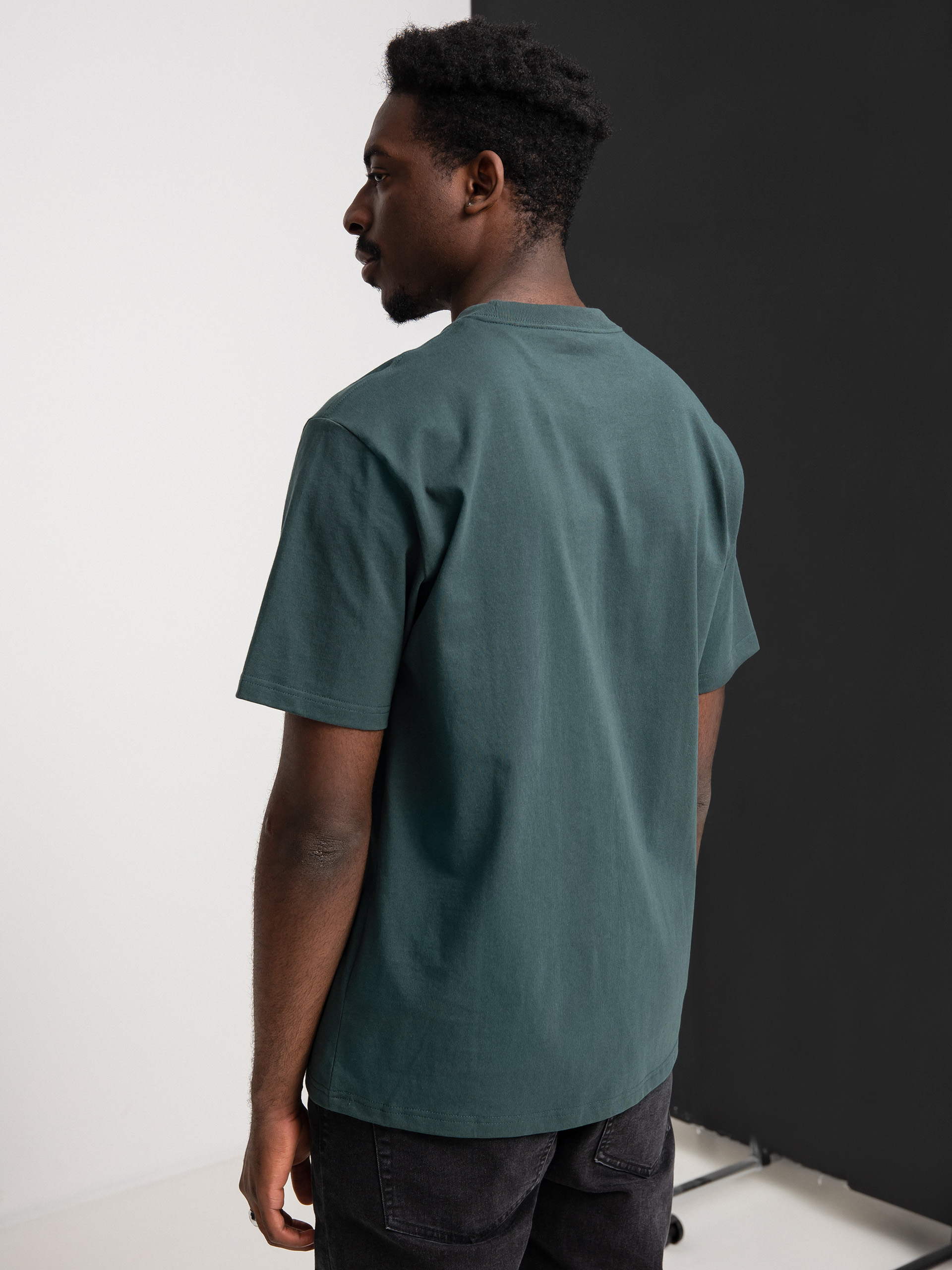 T-shirt Carhartt WIP University Script (juniper/white)